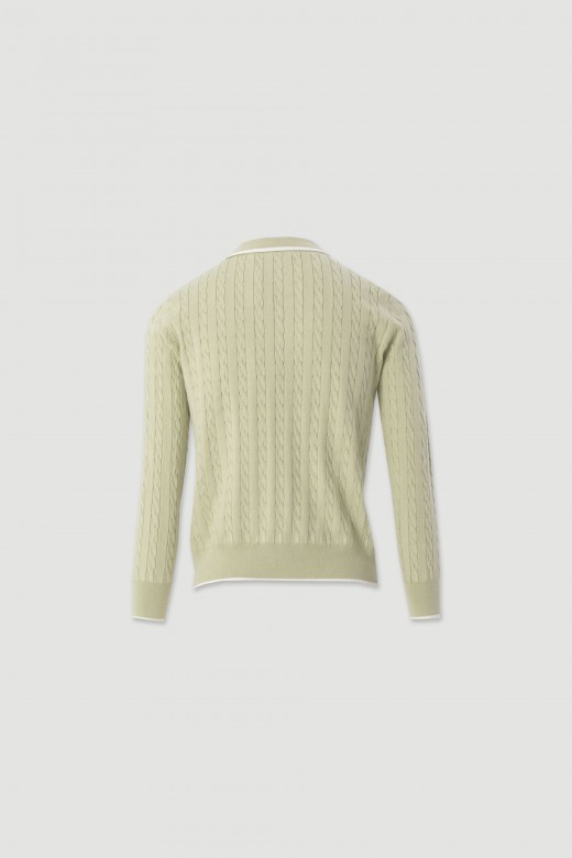 100% cotton knit polo