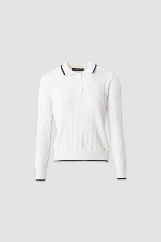 100% cotton knit polo