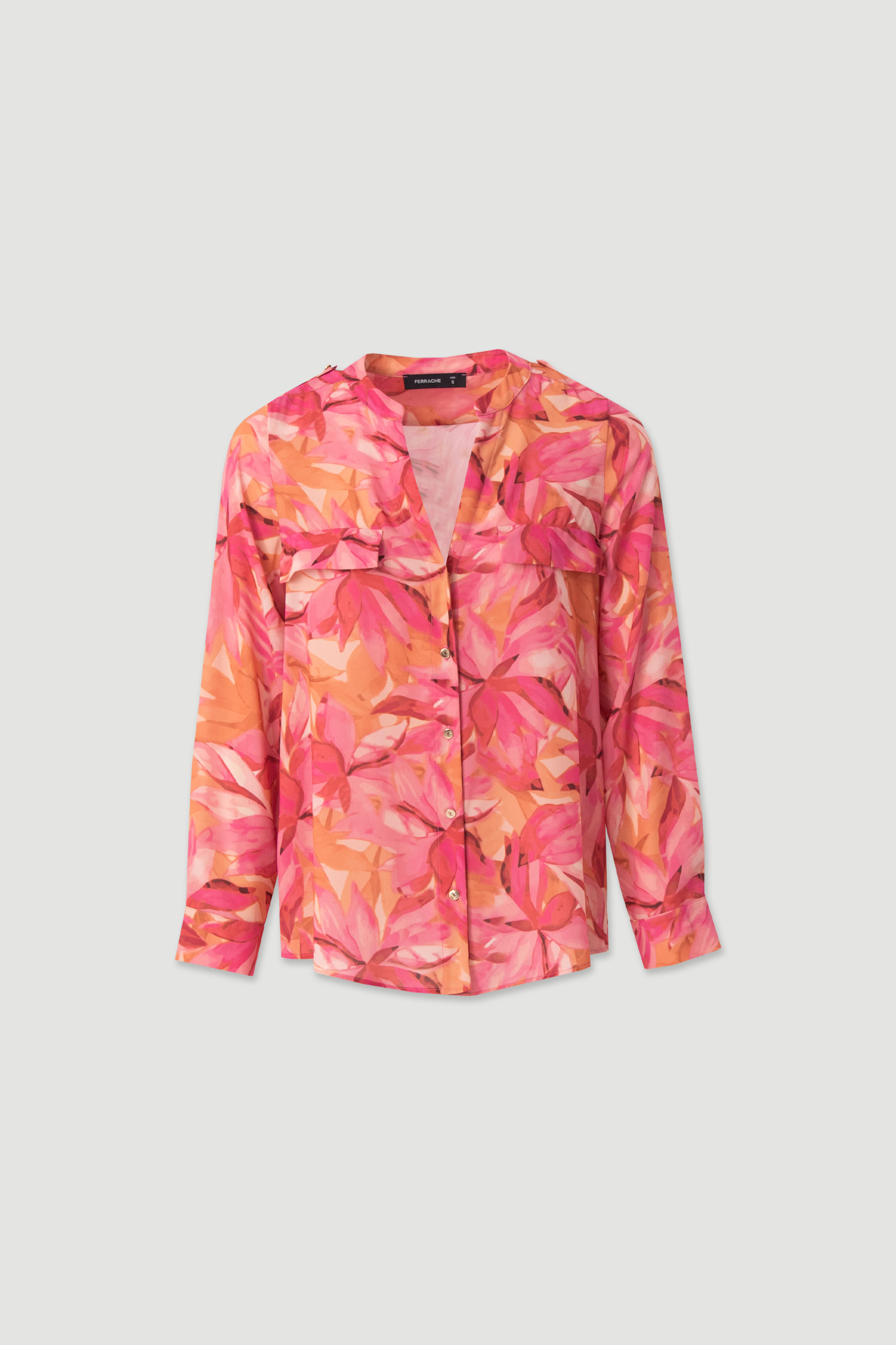 Fluid floral print blouse