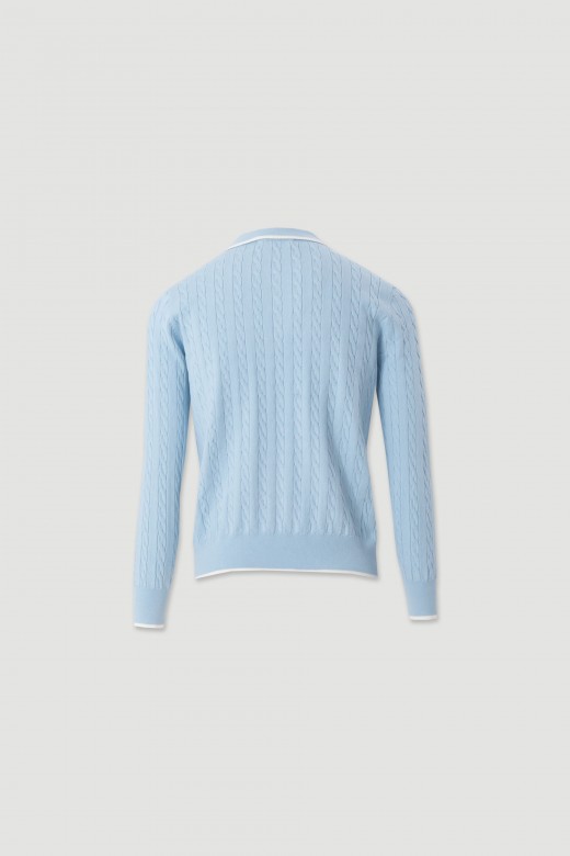 100% cotton knit polo