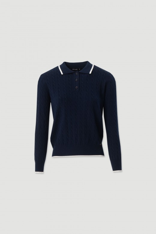 100% cotton knit polo