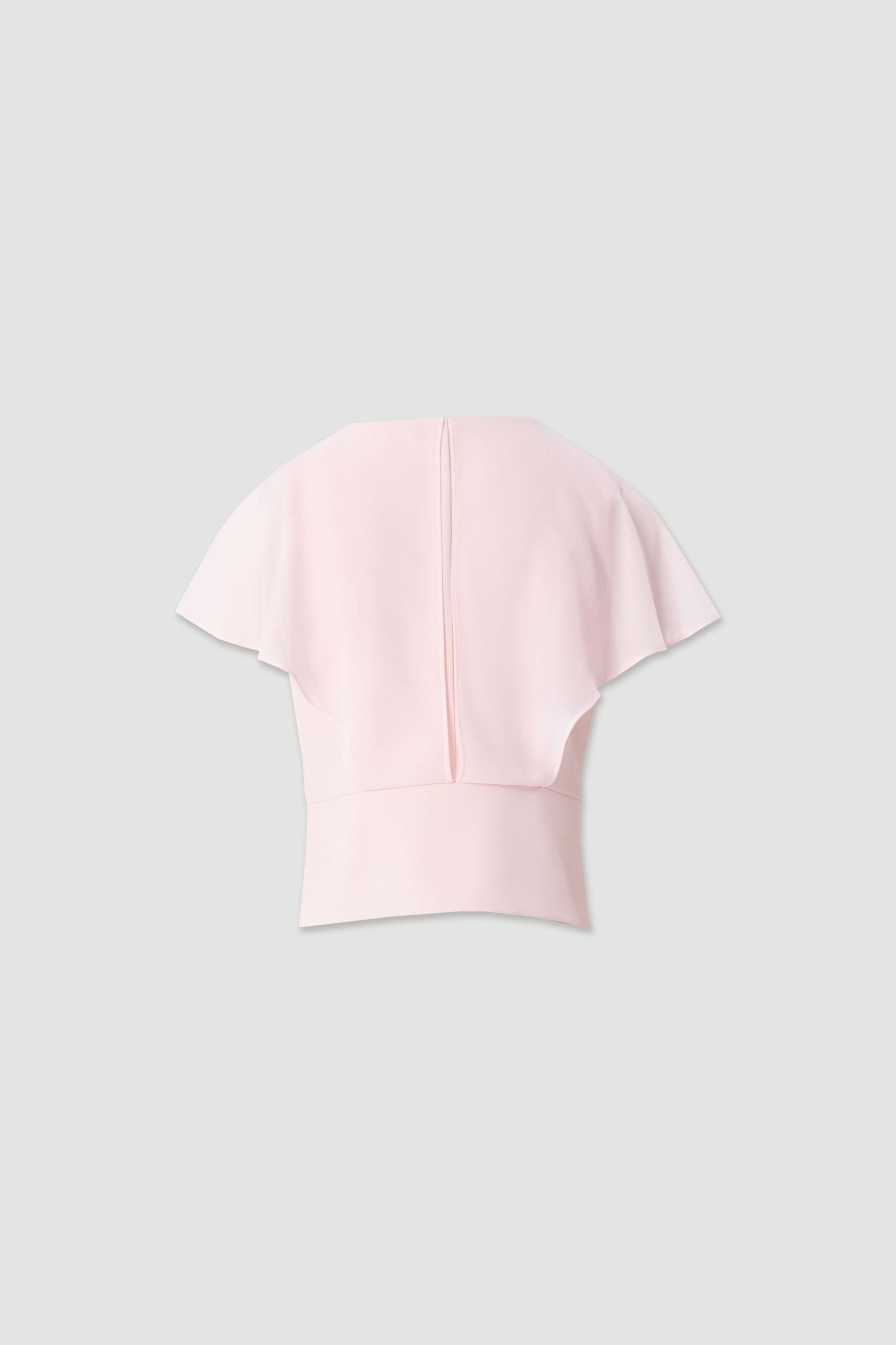 Blouse with v-neck and draped effect