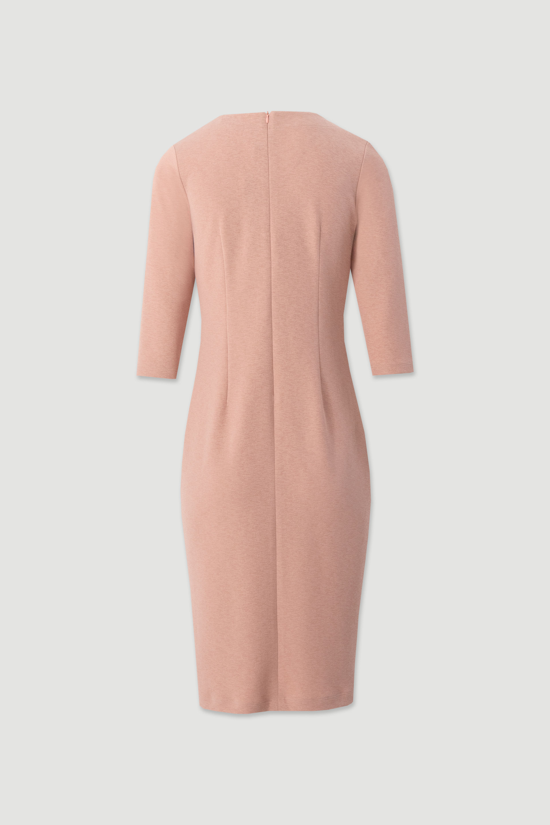 Fitted dress with metallic front detail