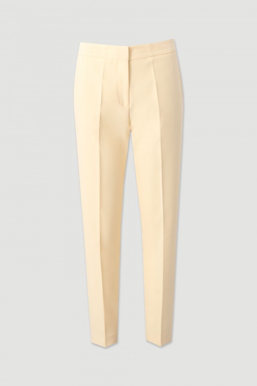 Classic trousers with customised elastic waistband