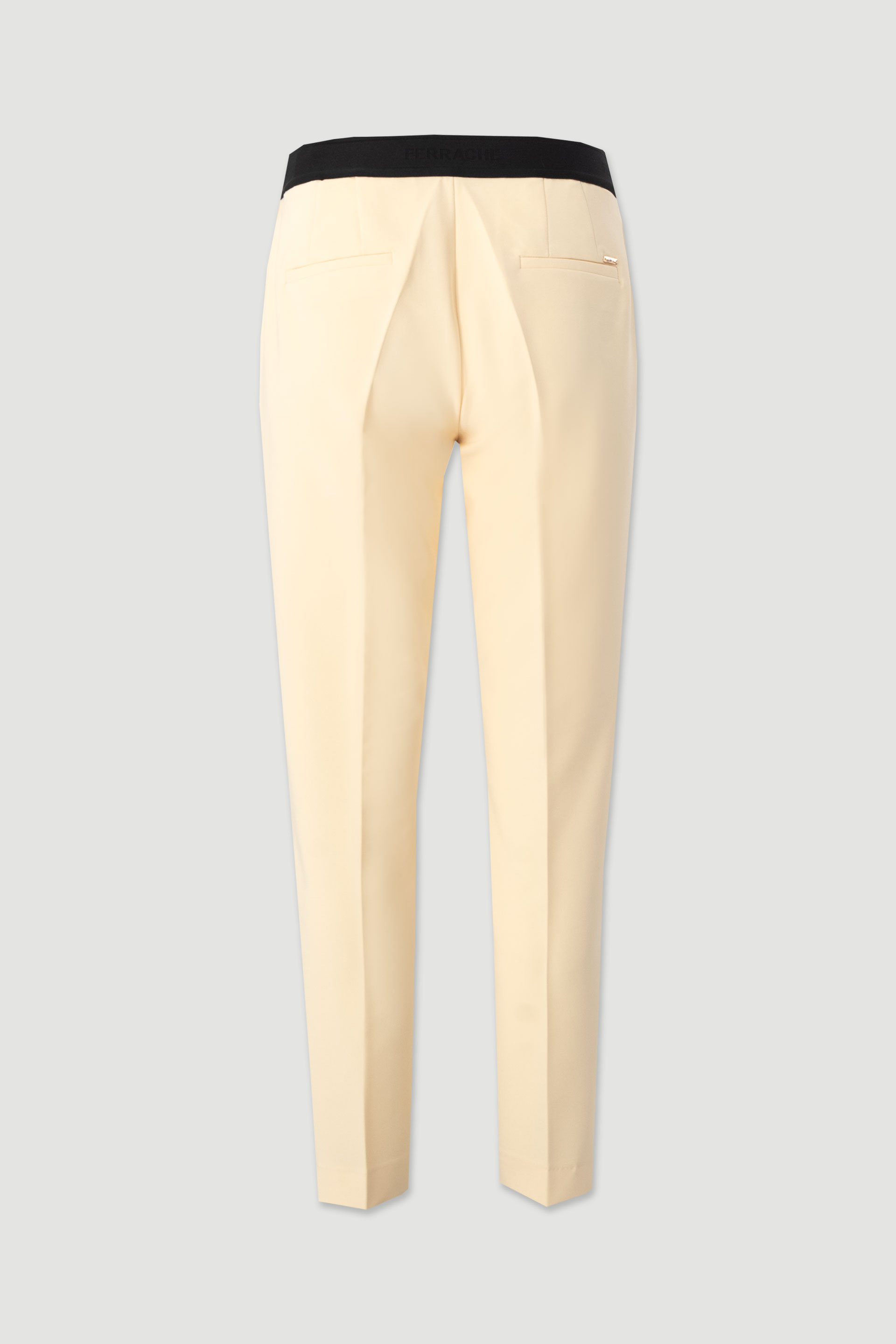 Classic trousers with customised elastic waistband