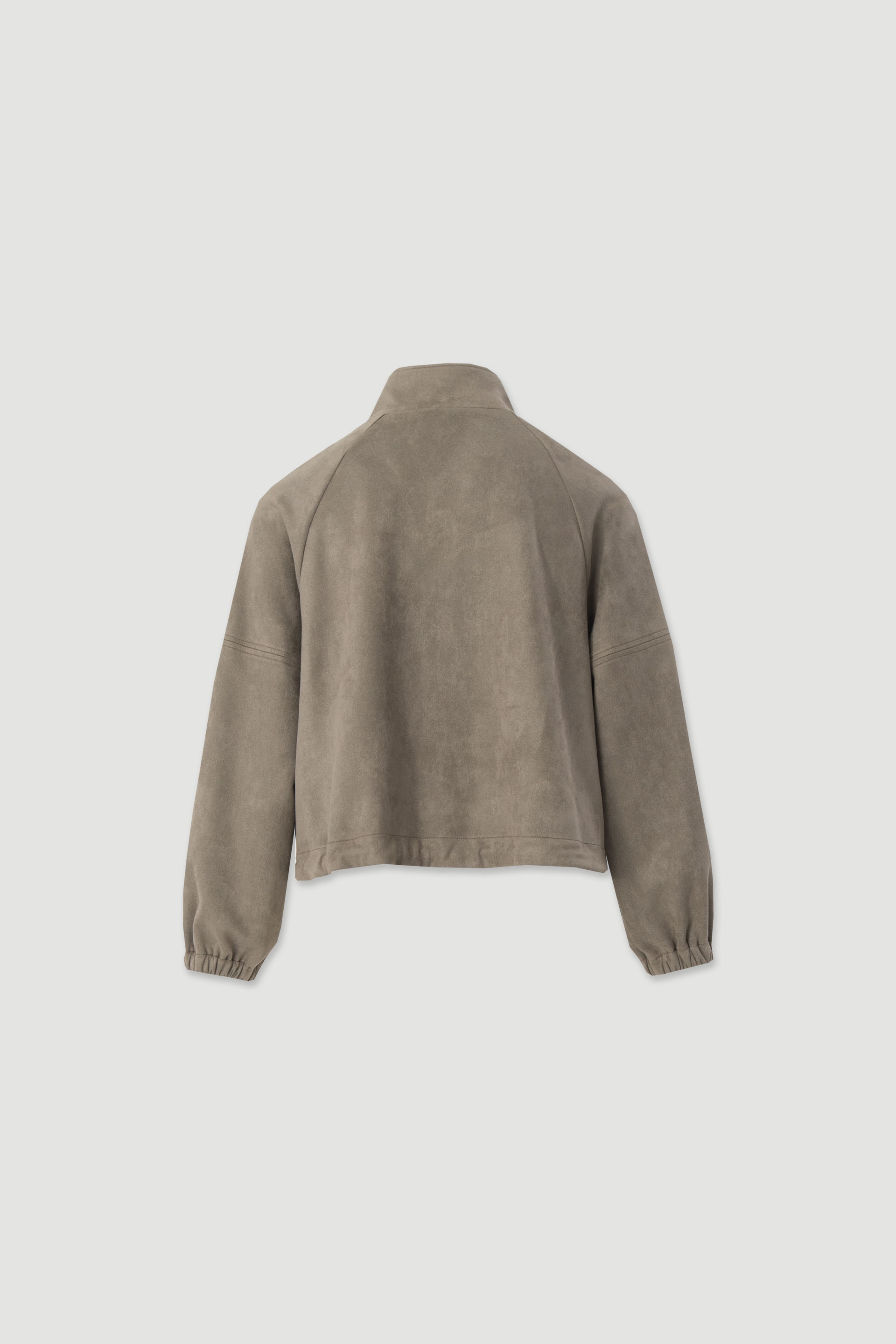 Bomber jacket with high collar