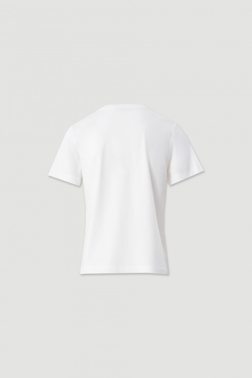 Basic t-shirt with hem detail
