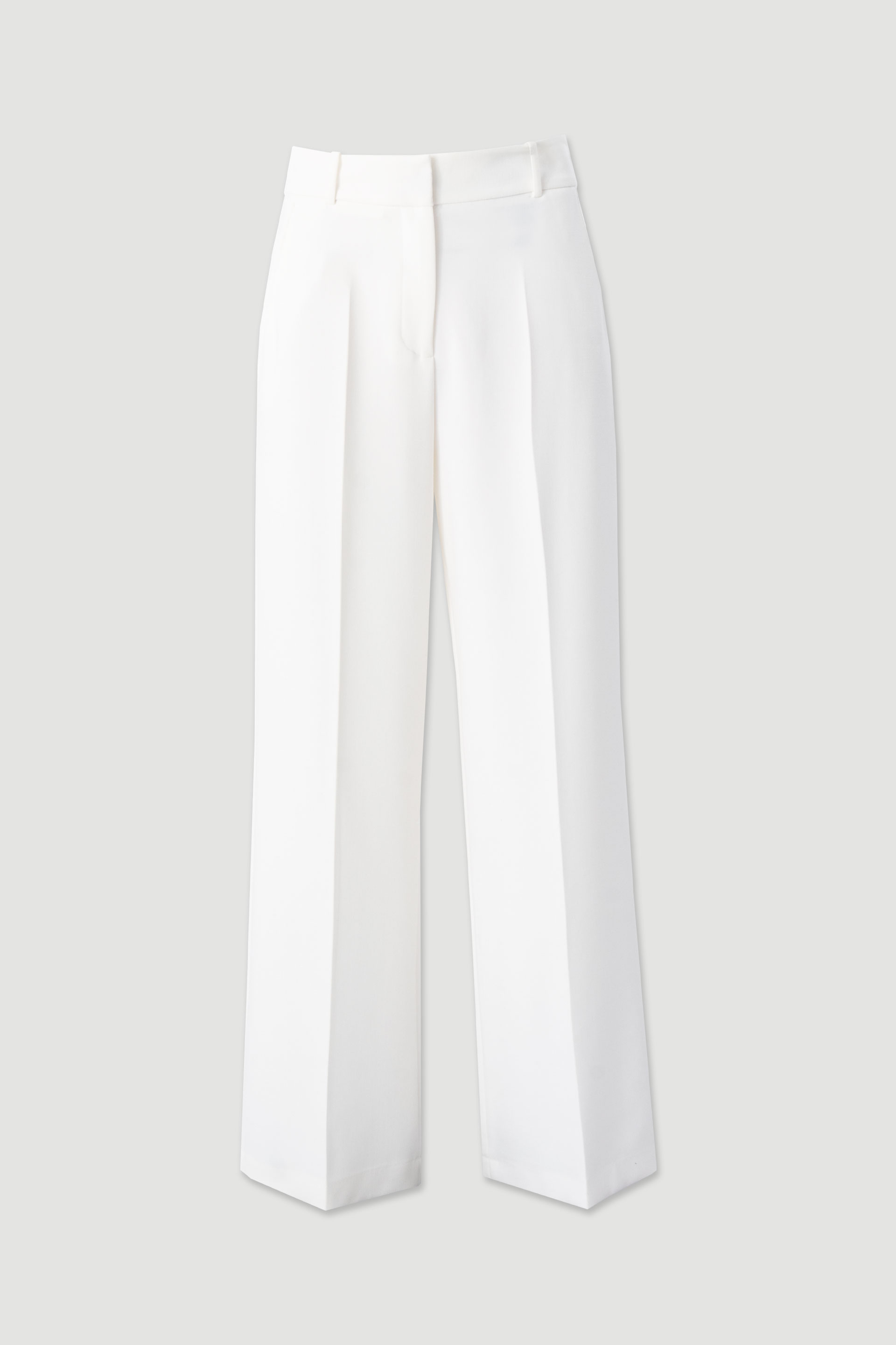 High-waisted wide-leg trousers