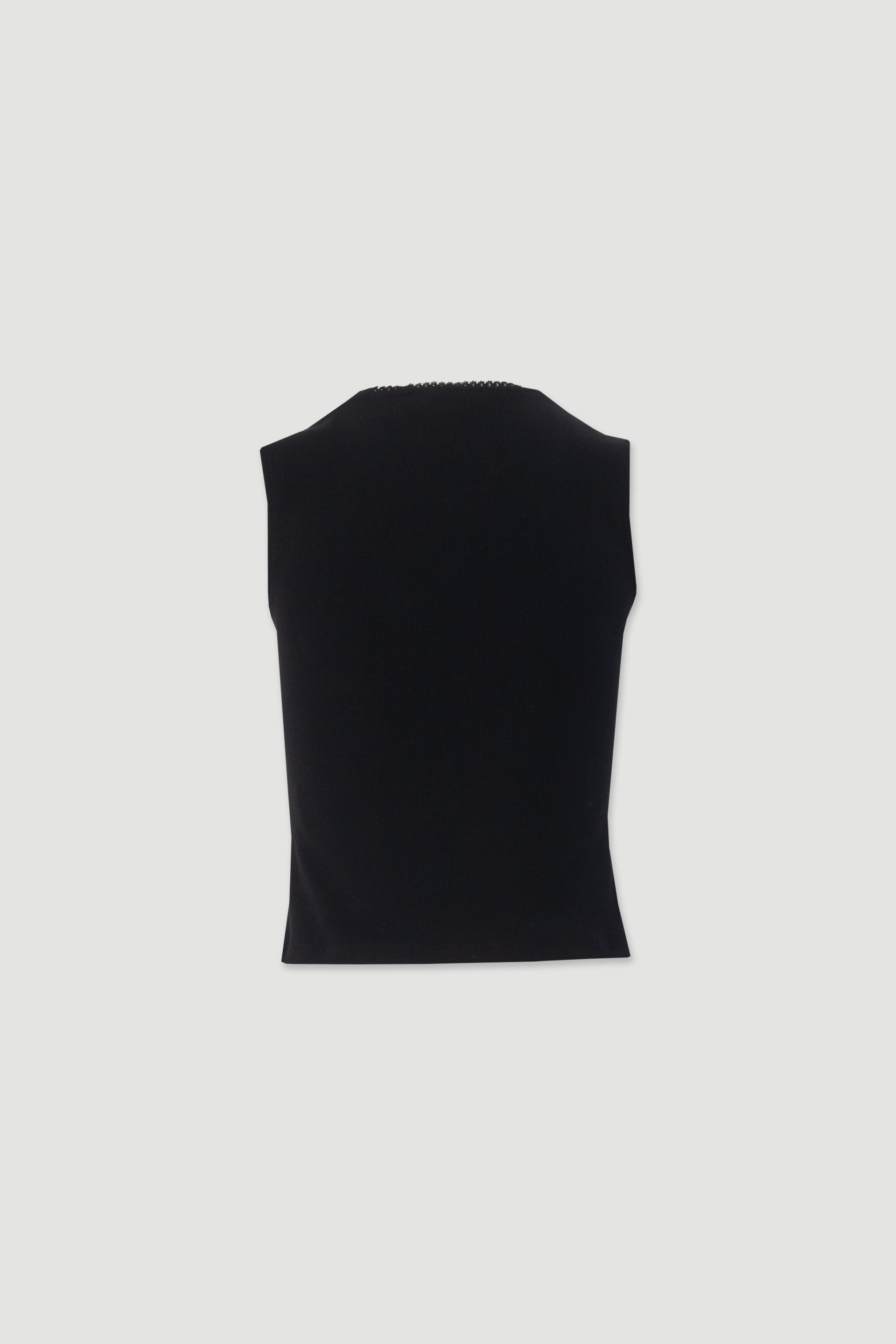 Personalised ribbed cotton top