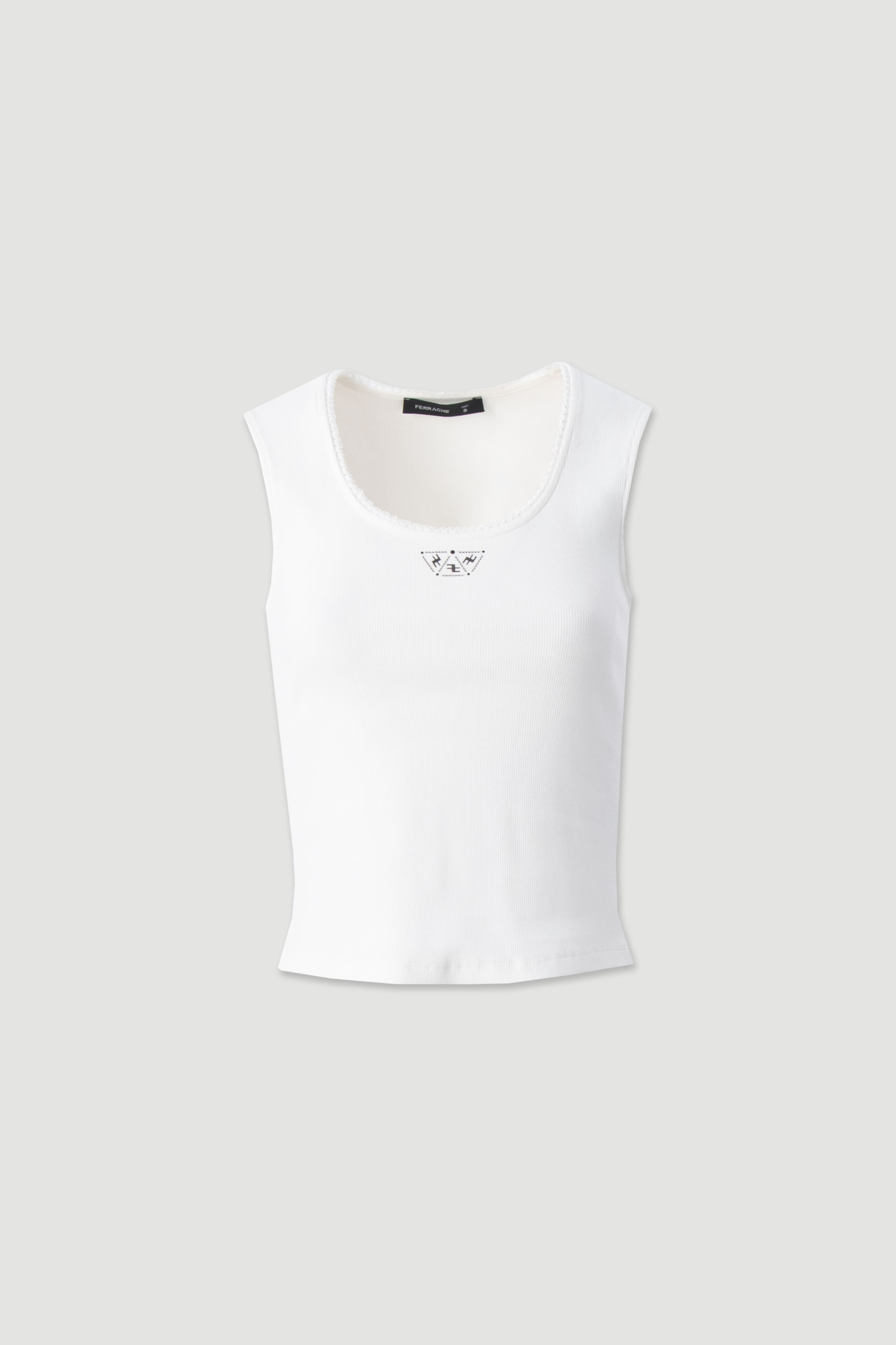 Personalised ribbed cotton top