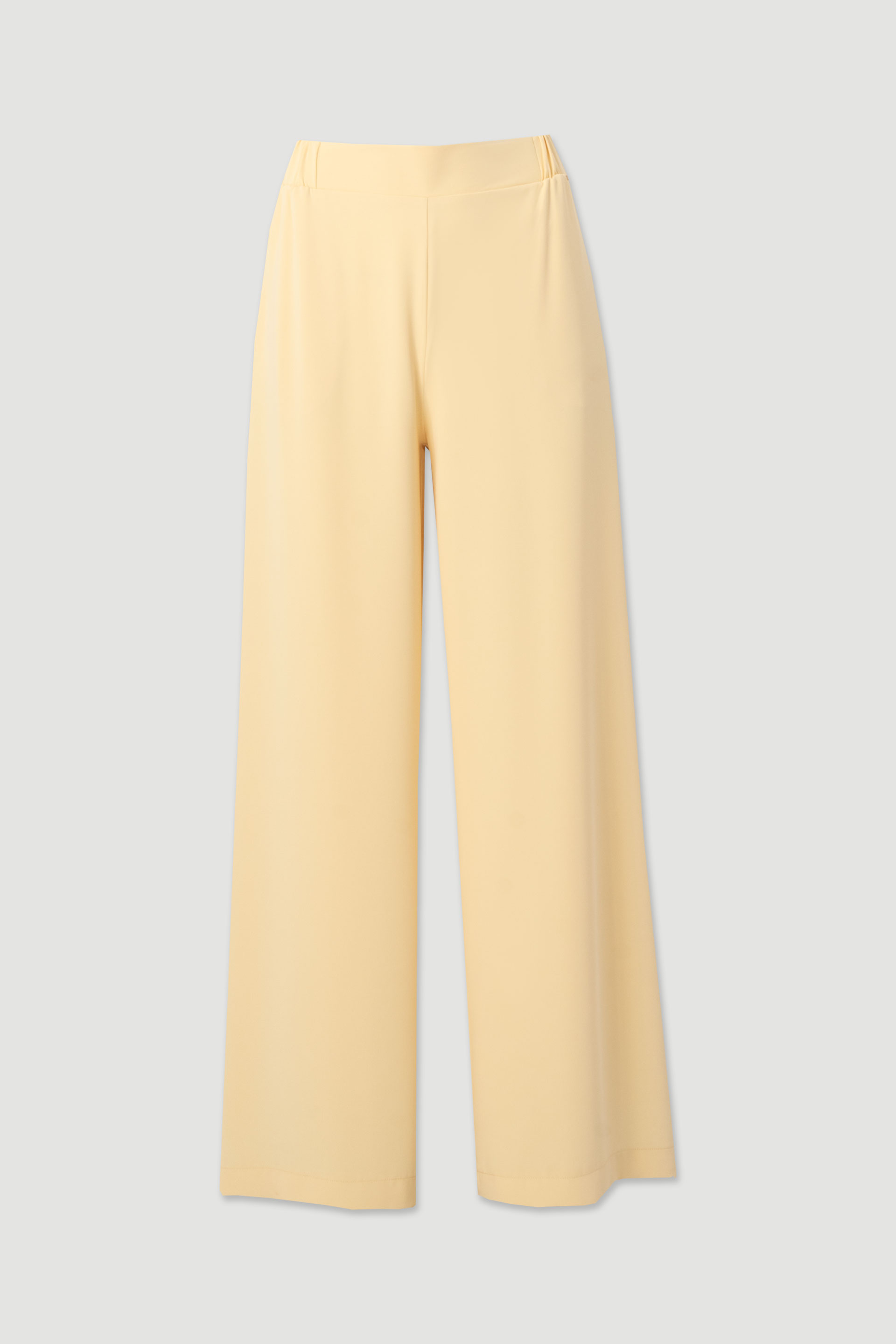 Flowy wide-leg trousers with elasticated waist