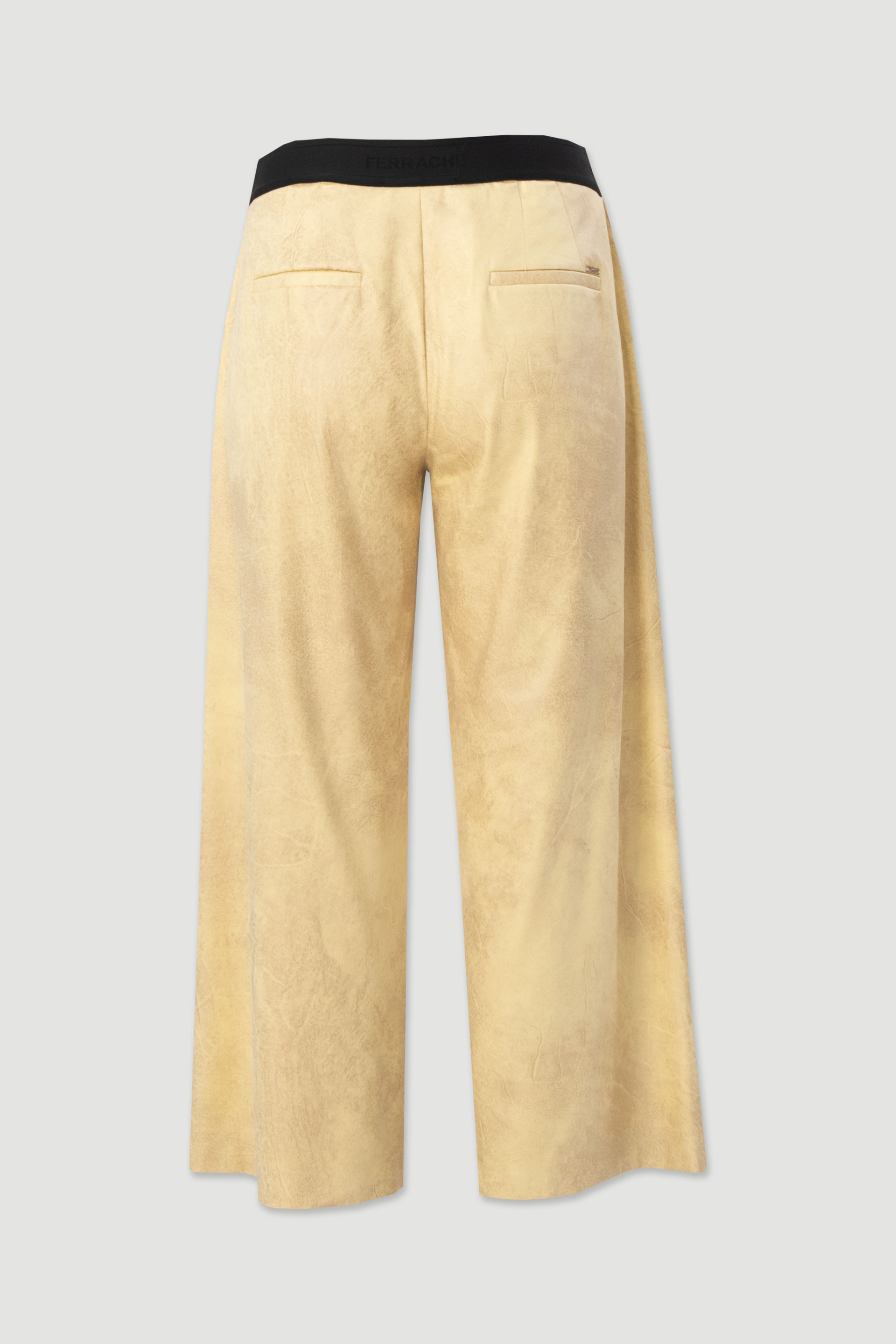 Peach-skin culotte trousers