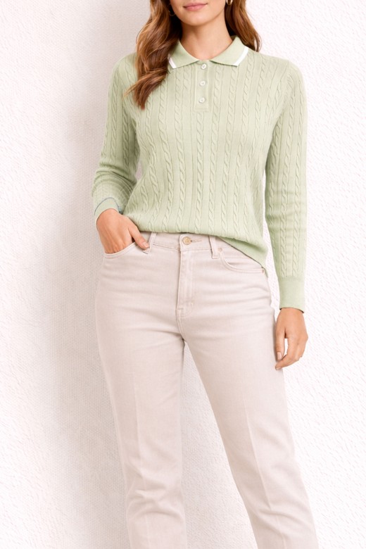 100% cotton knit polo