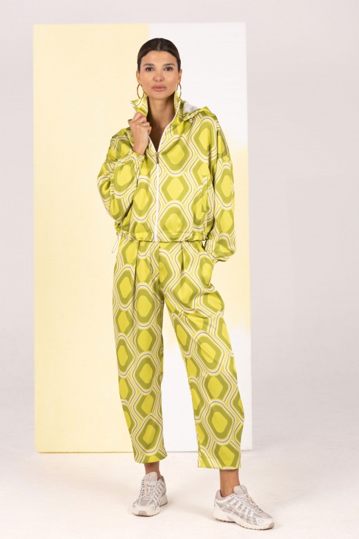 Printed bomber jacket