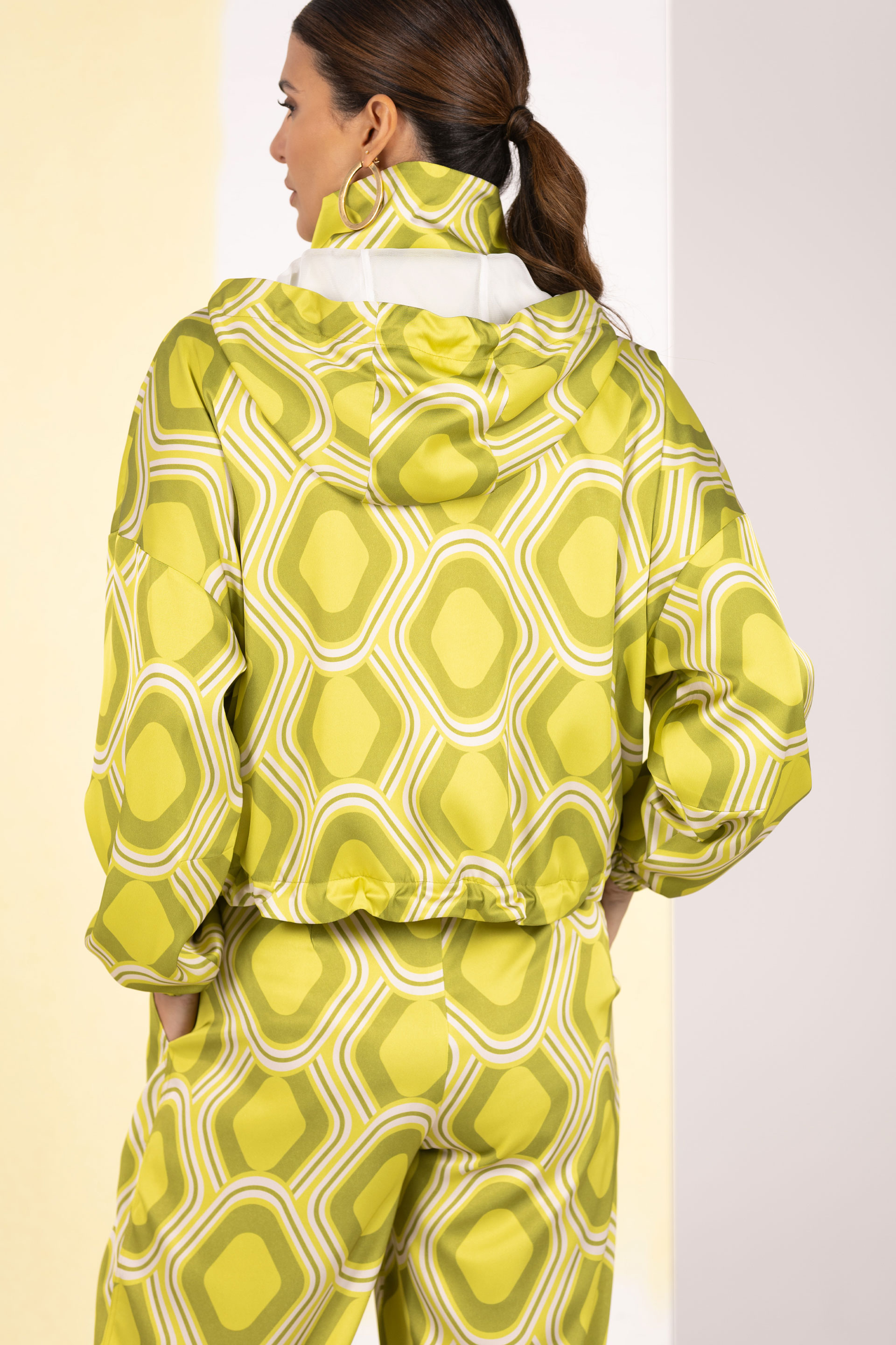 Printed bomber jacket