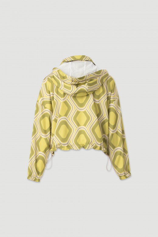 Printed bomber jacket