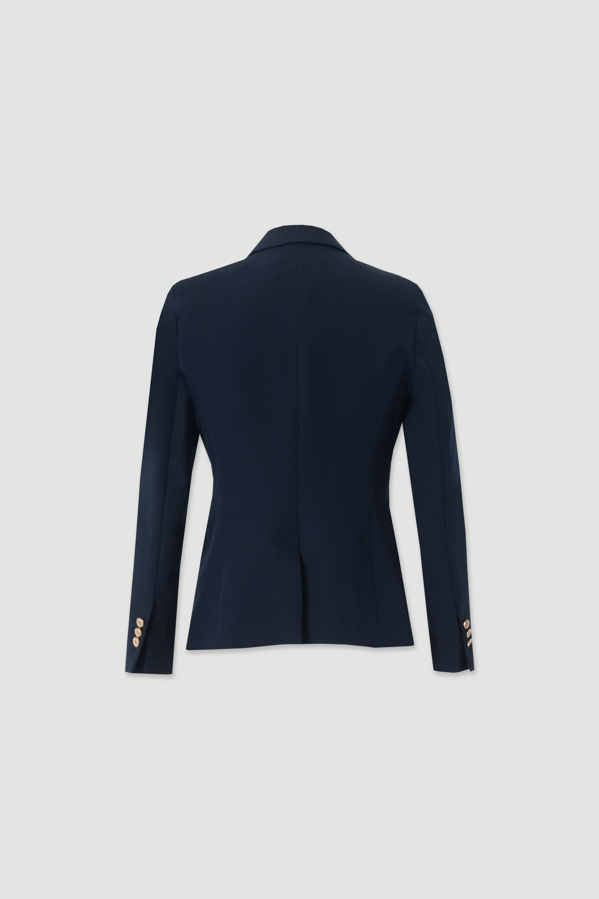 Classic fitted blazer with metallic buttons