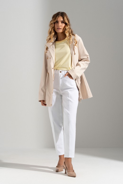 Adjustable hooded parka