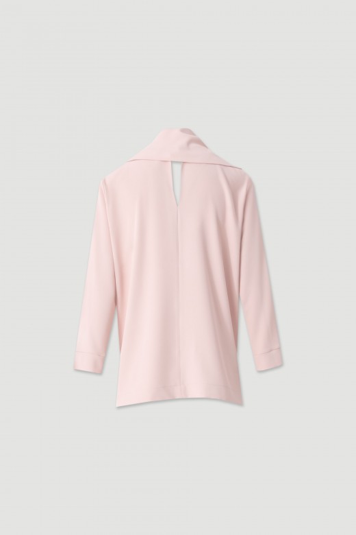 Flowy tunic with removable scarf