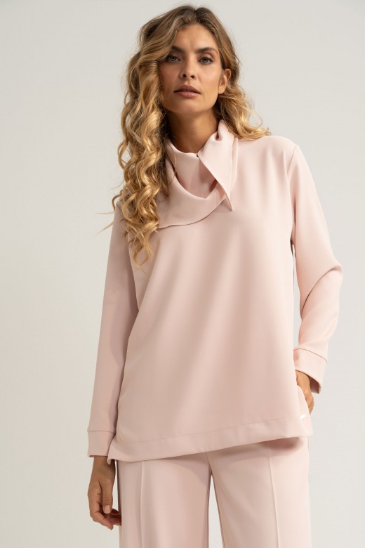 Flowy tunic with removable scarf