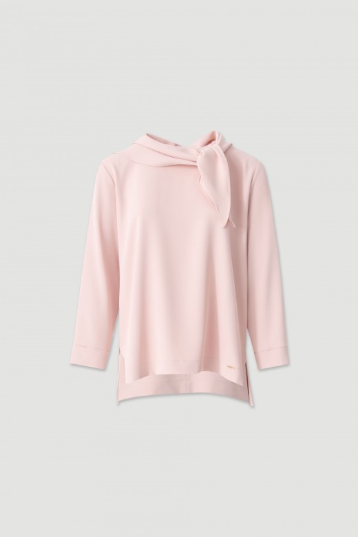 Flowy tunic with removable scarf