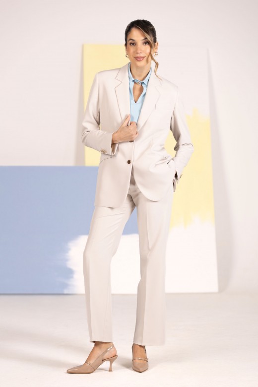 Oversized blazer with metallic buttons Oversized blazer with metallic buttons