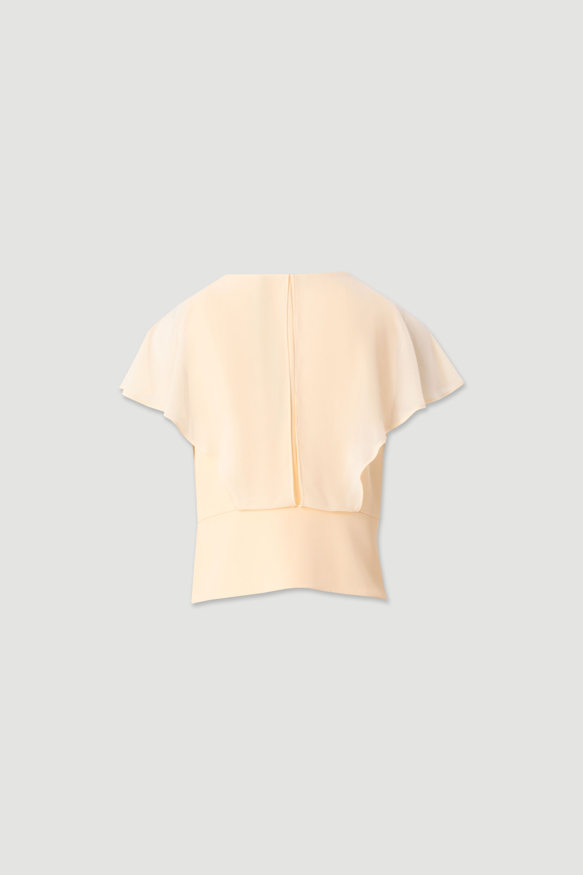 Blouse with v-neck and draped effect