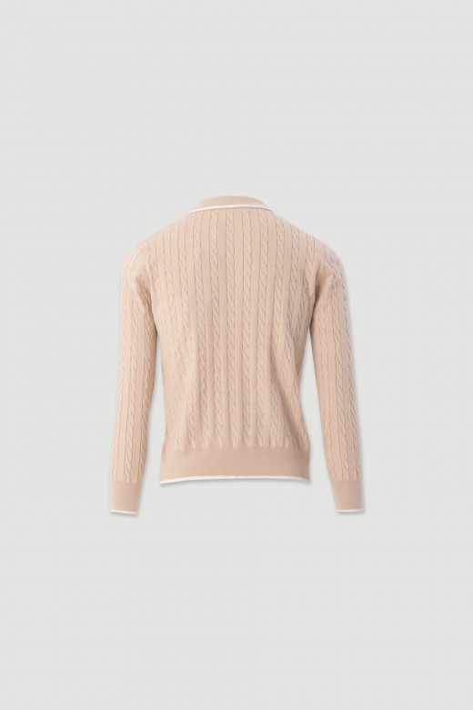 100% cotton knit polo