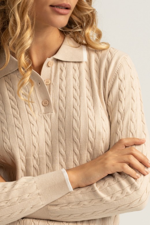 100% cotton knit polo