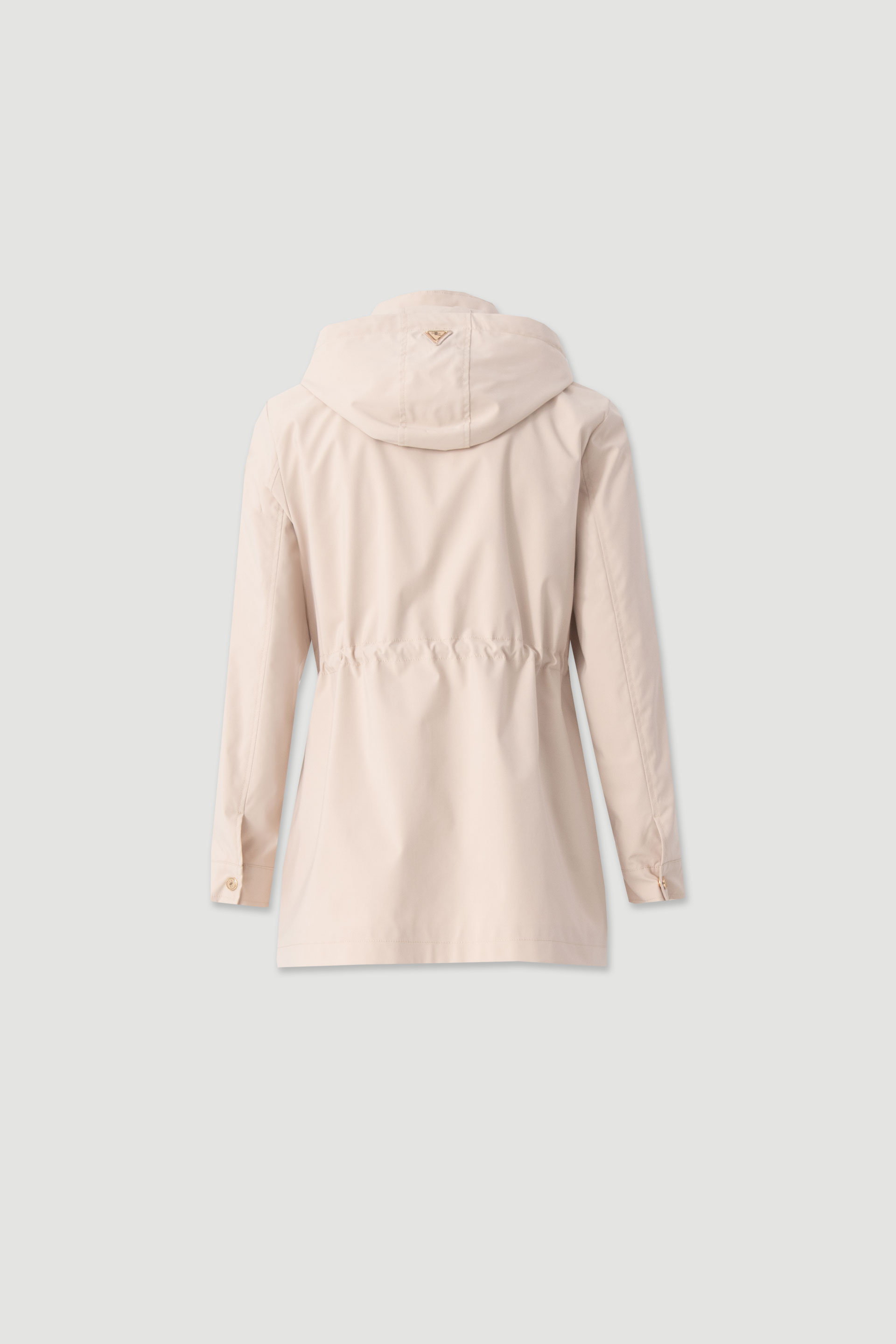 Adjustable hooded parka