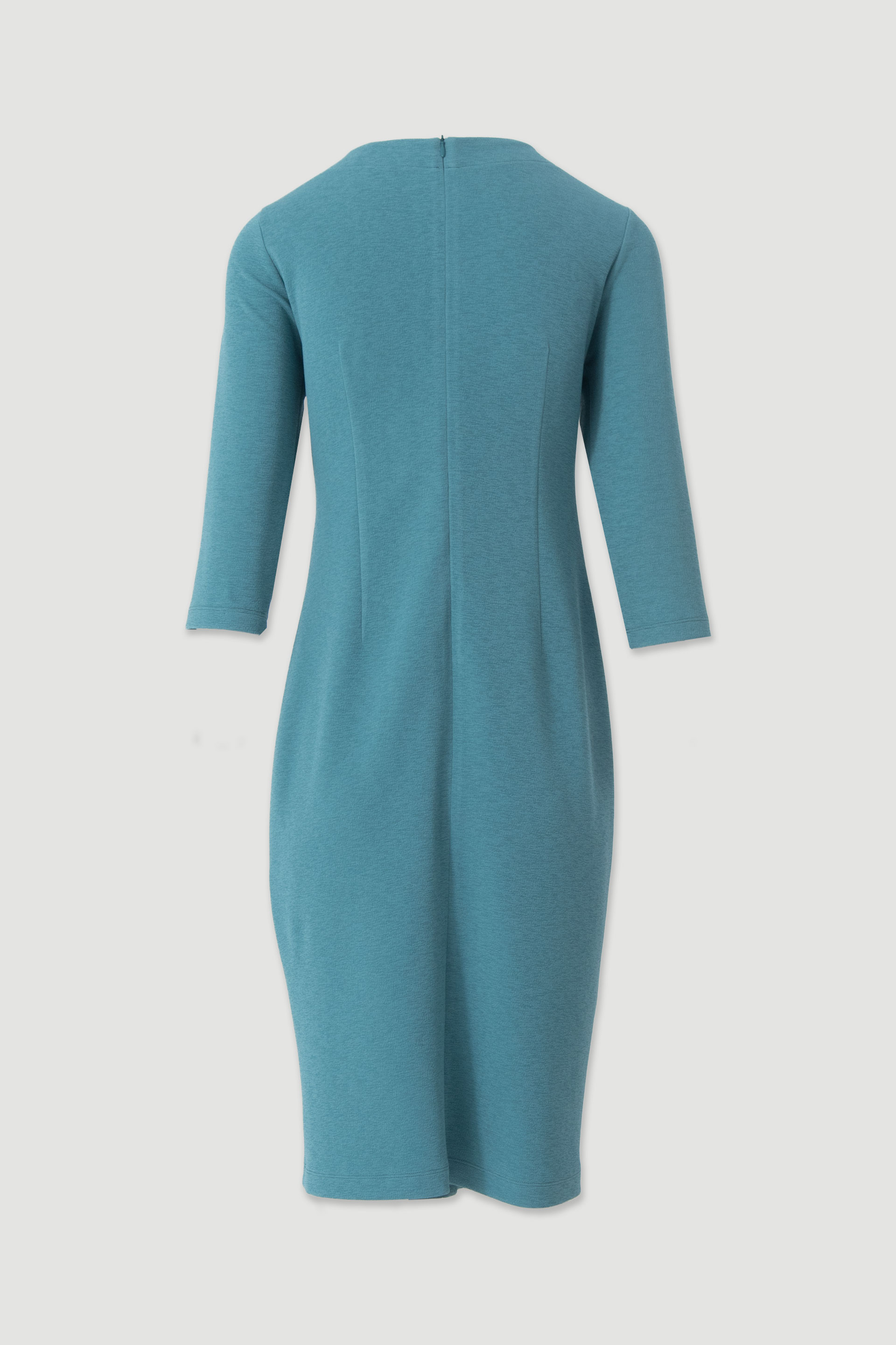Fitted dress with metallic front detail