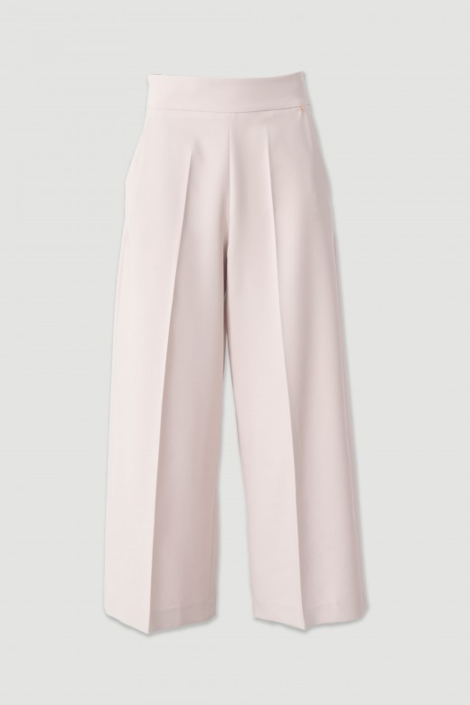 High-waisted culotte trousers