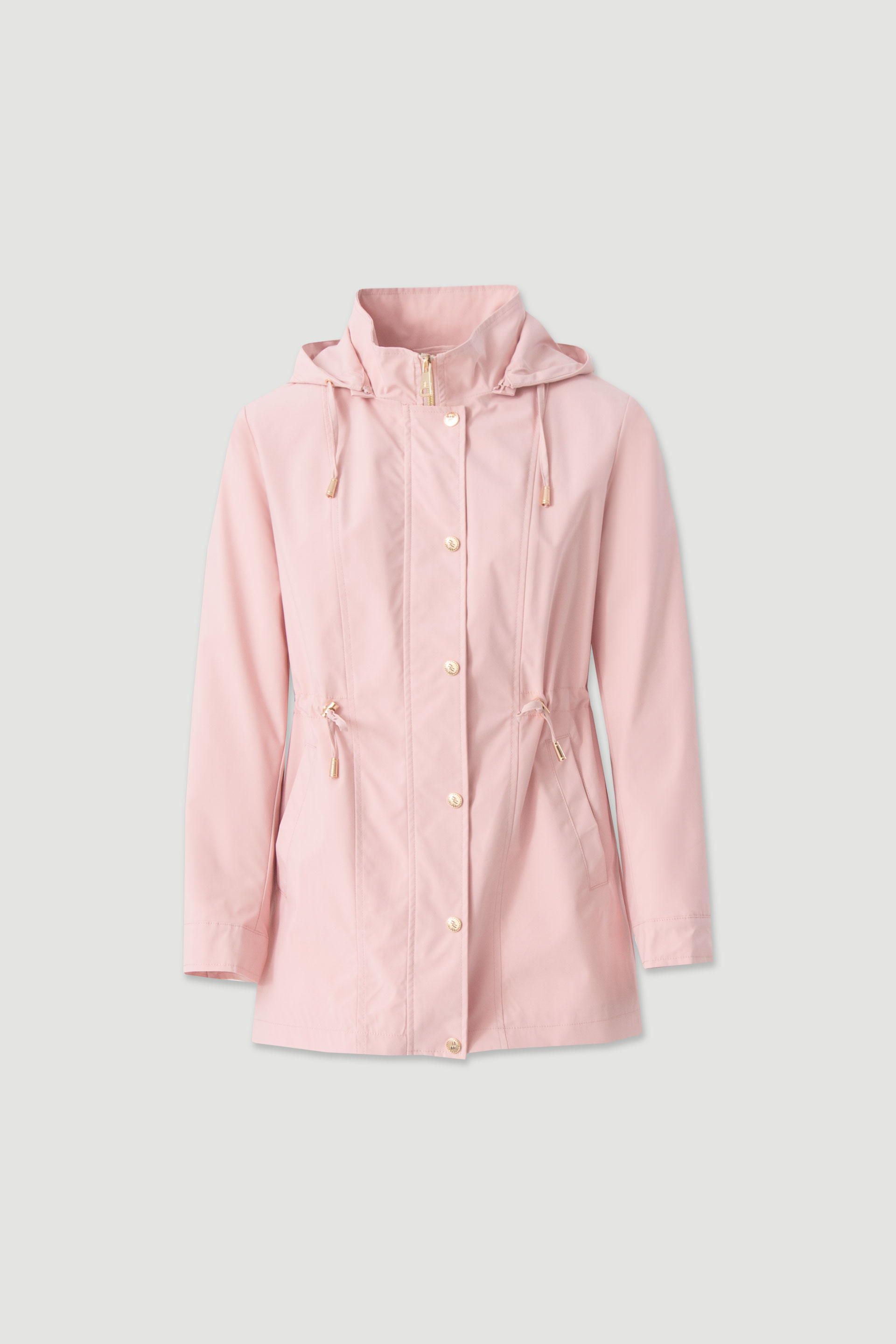 Adjustable hooded parka