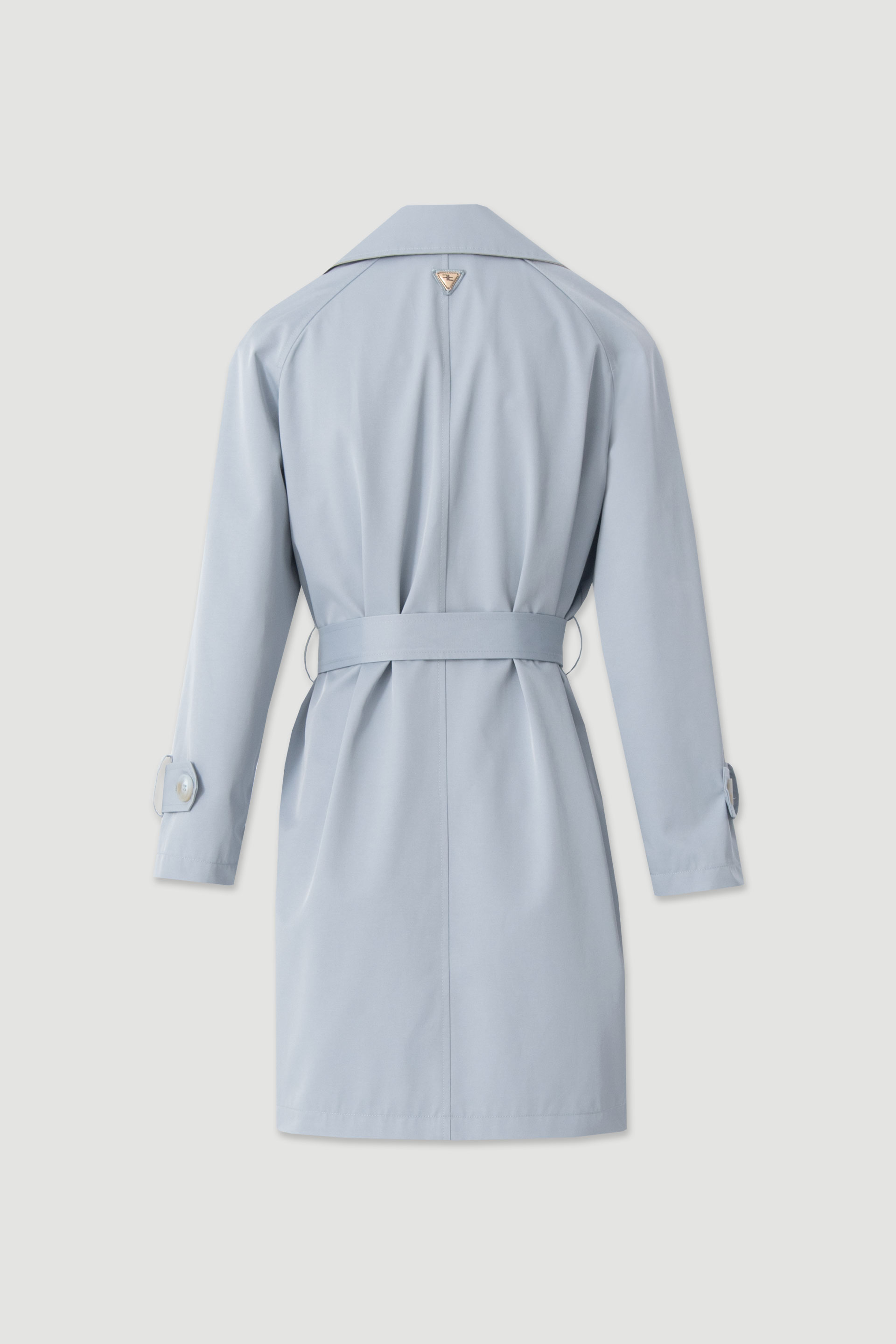 Cotton midi trench coat