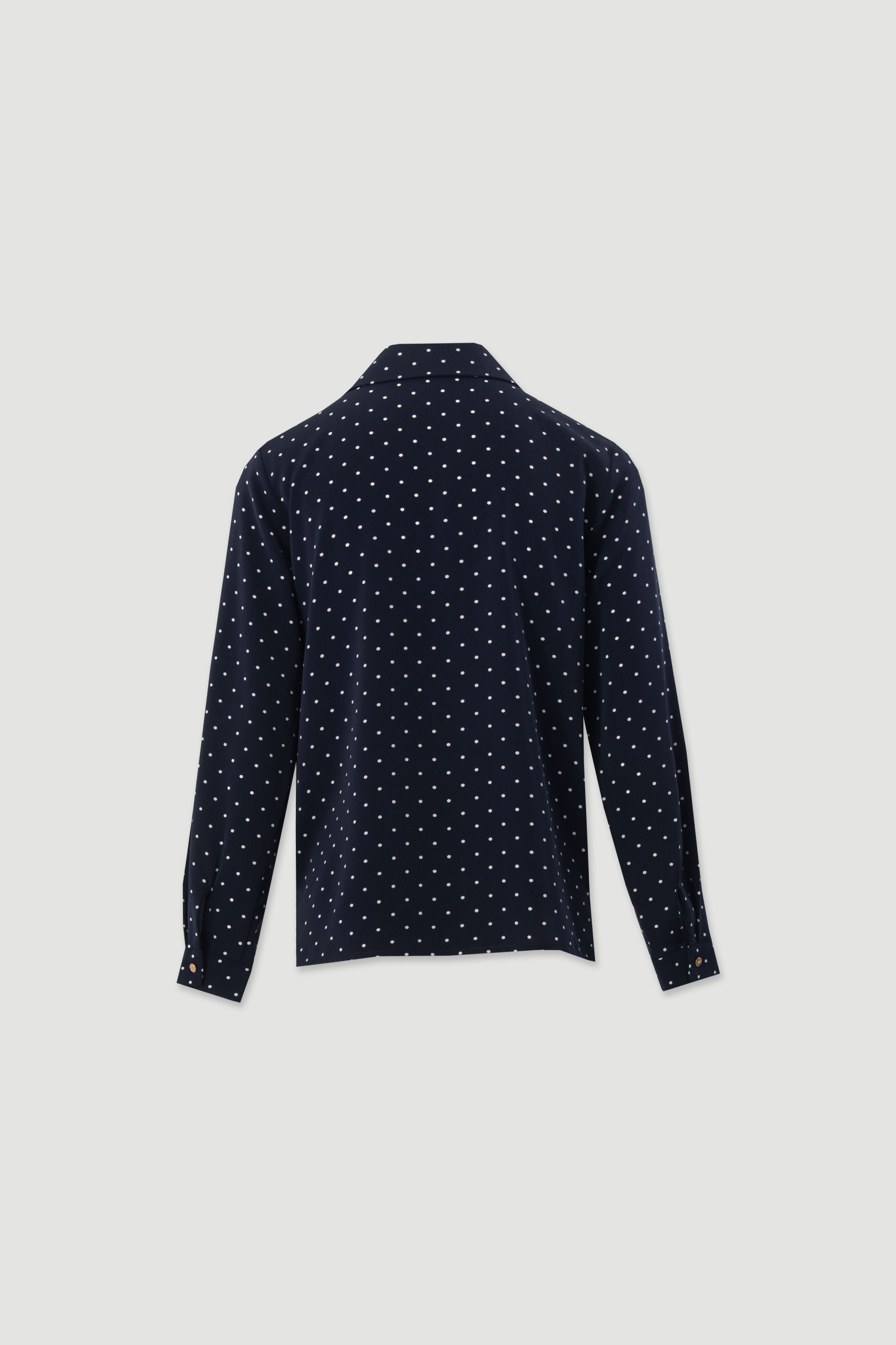 Fluid polka dot blouse