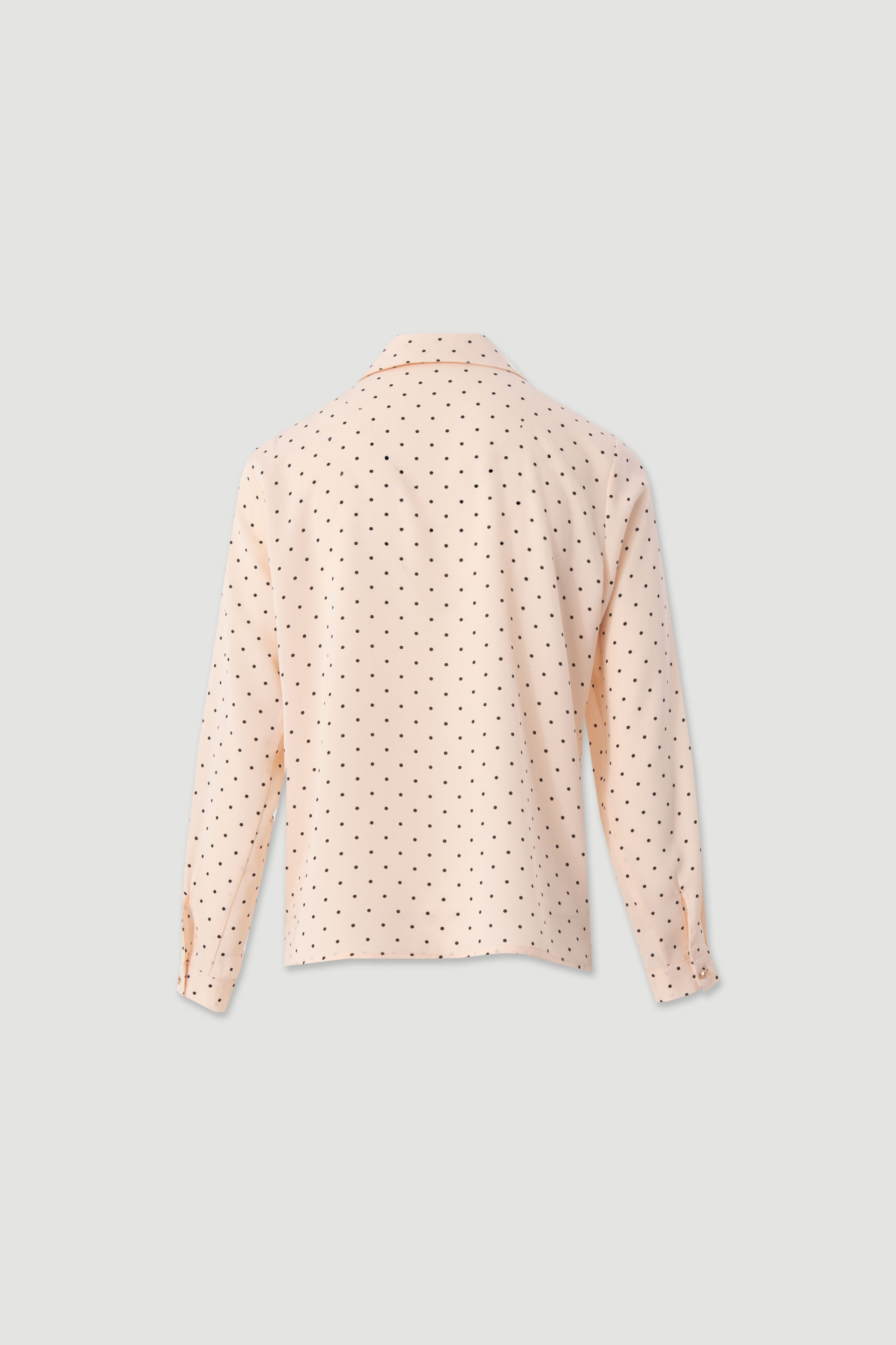 Fluid polka dot blouse