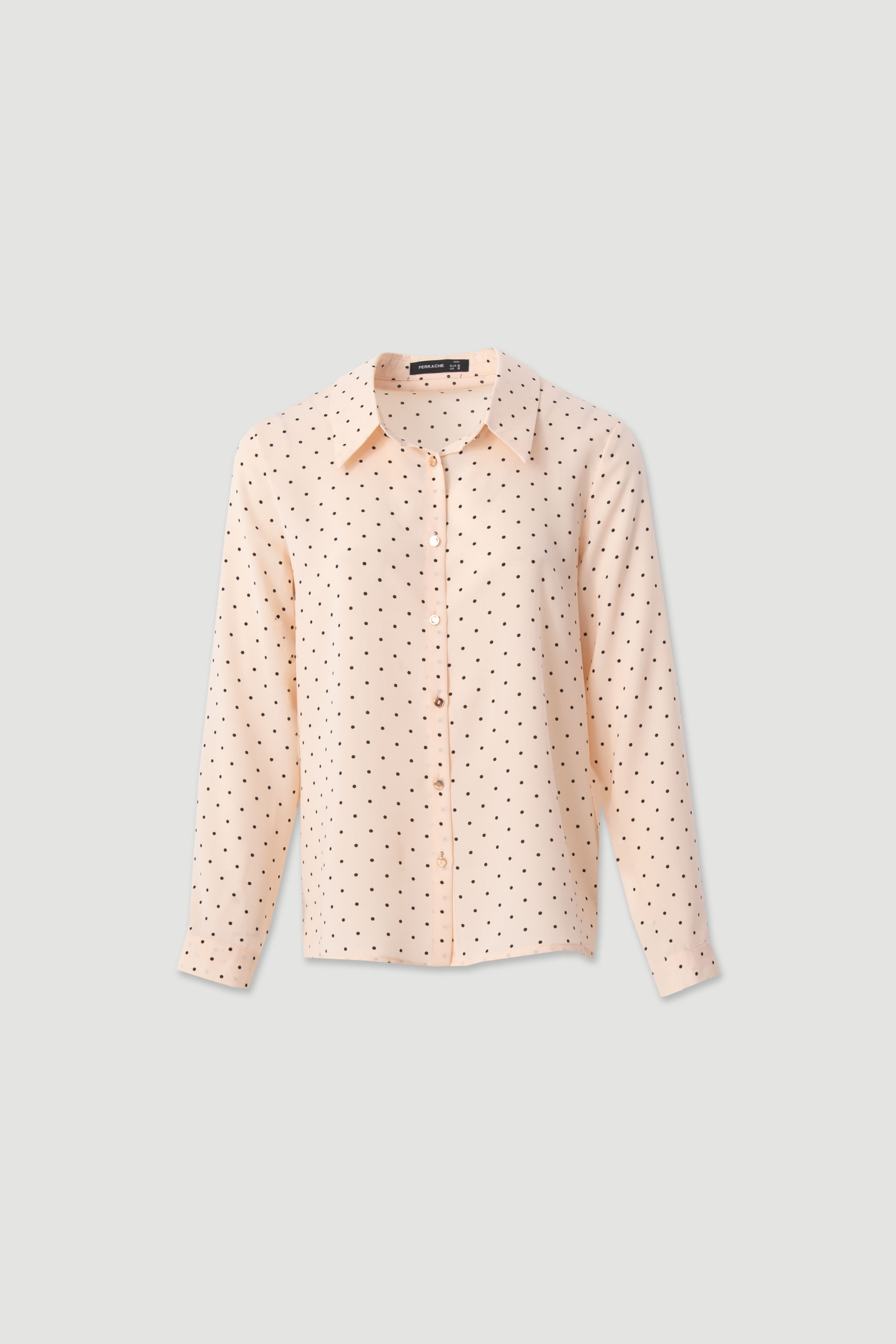 Fluid polka dot blouse