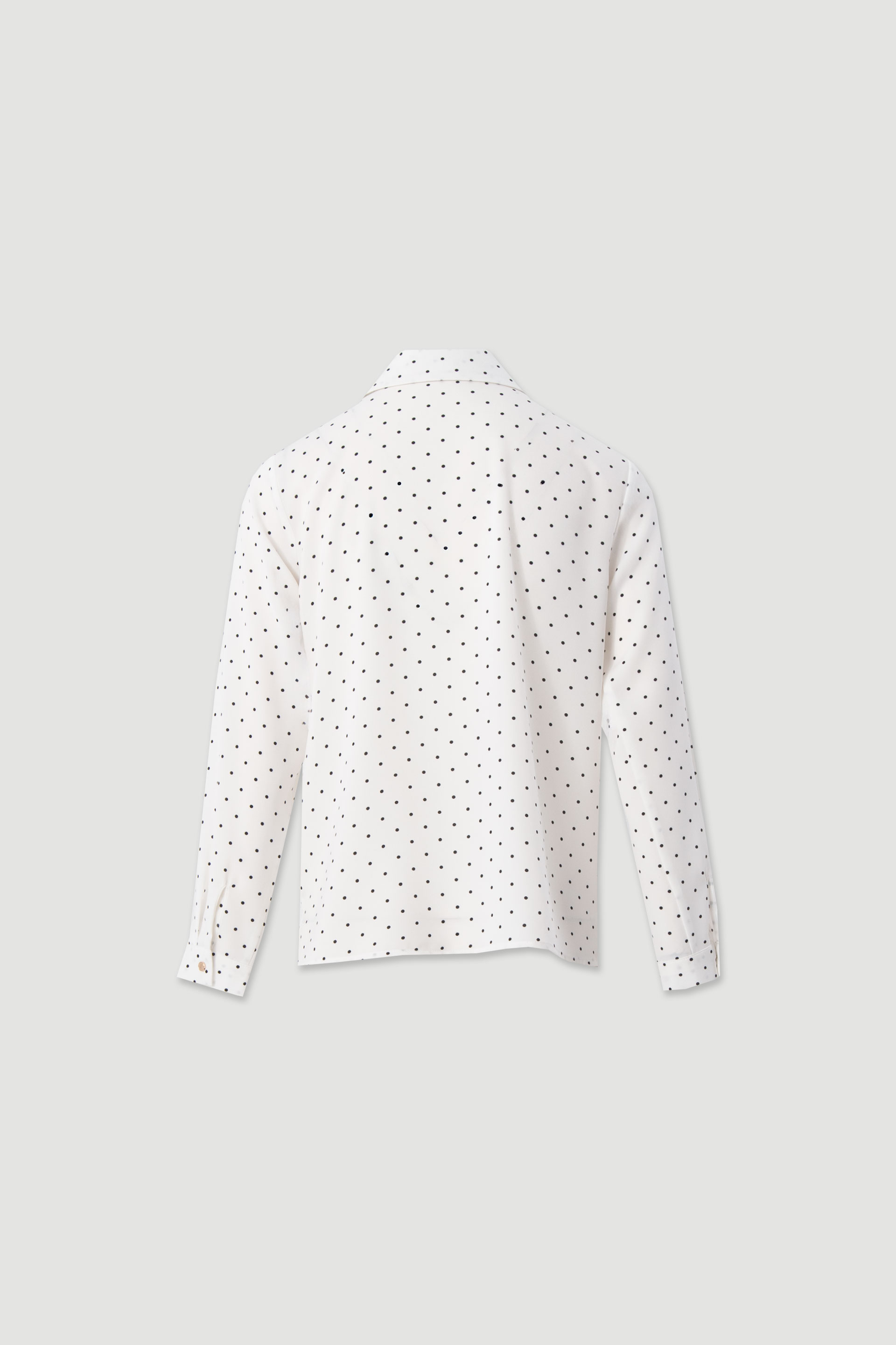 Fluid polka dot blouse