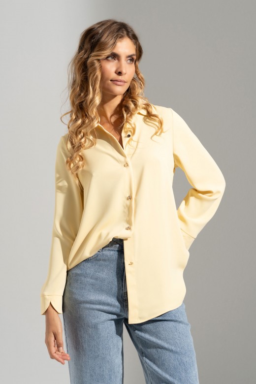 Flowy blouse with cuff detail