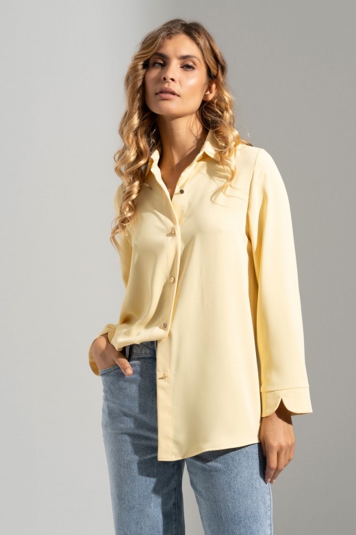 Flowy blouse with cuff detail