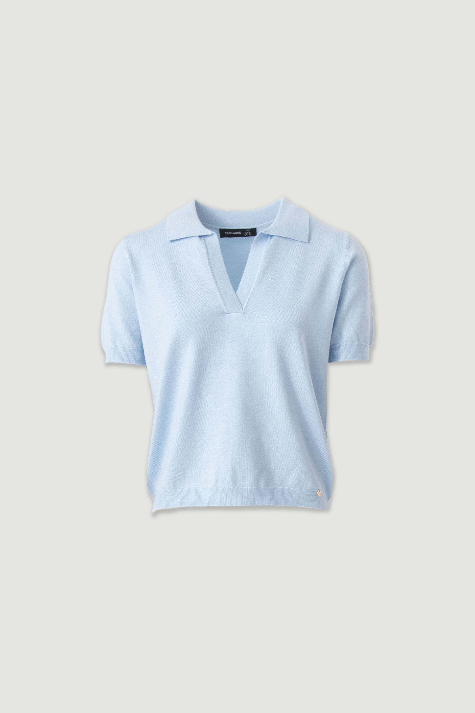 Polo de malha de manga curta