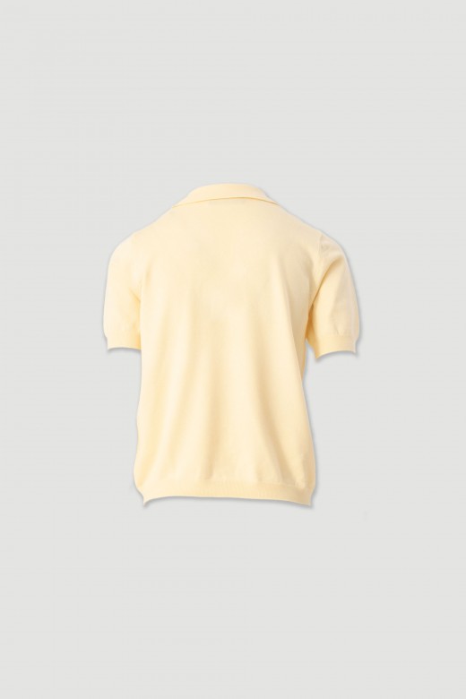 Polo de malha de manga curta Polo de malha de manga curta