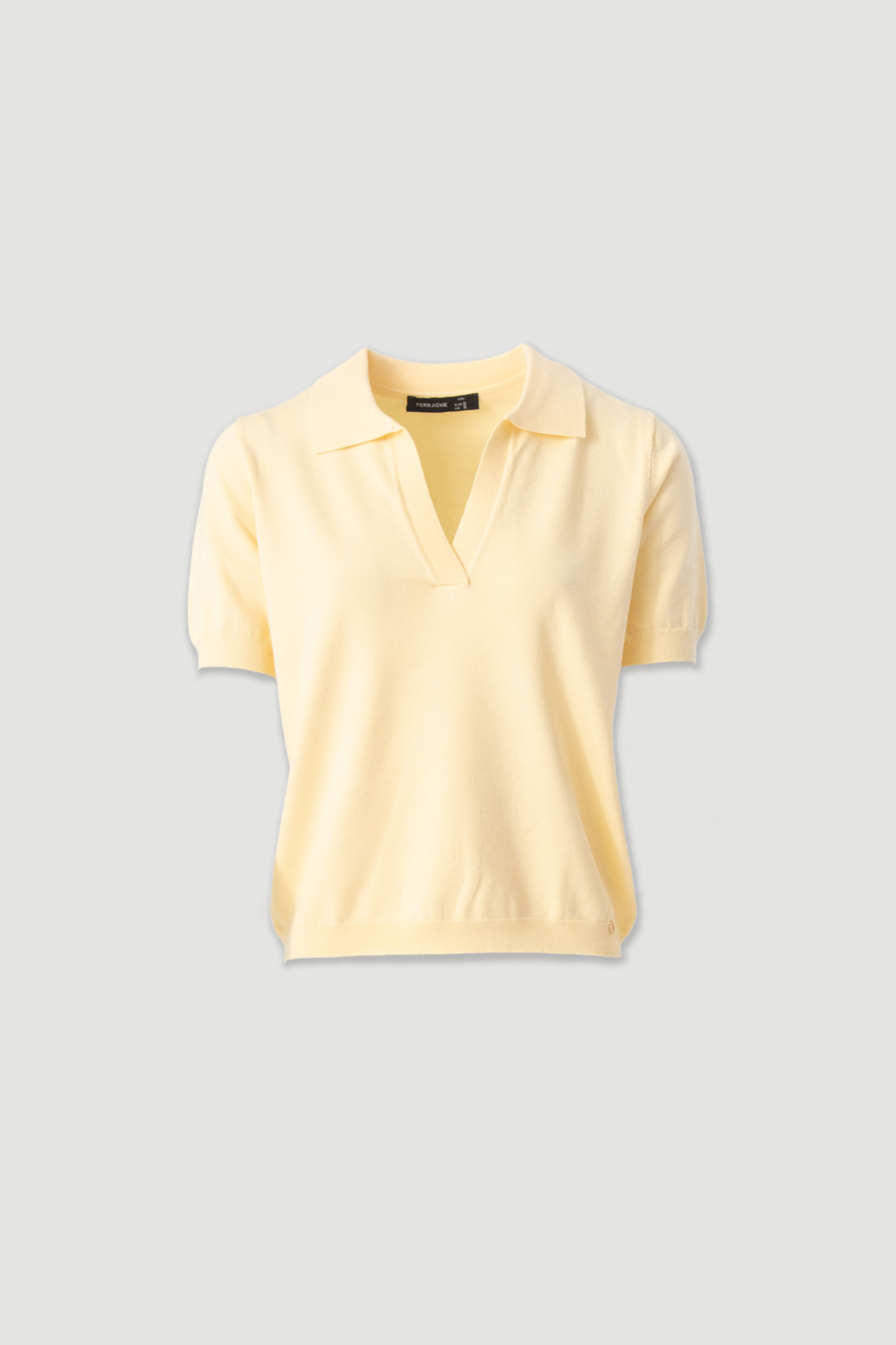 Polo de malha de manga curta