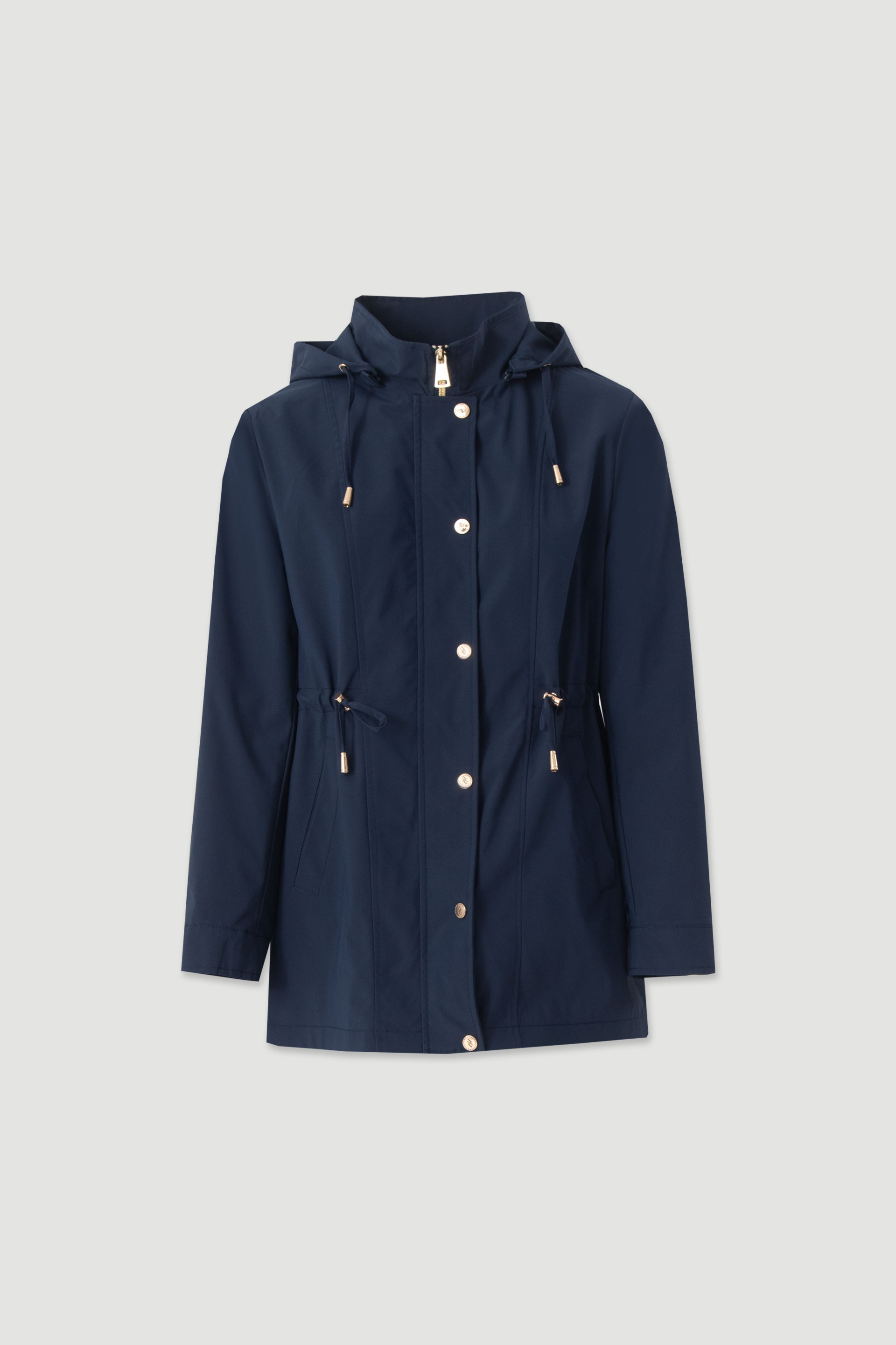 Adjustable hooded parka