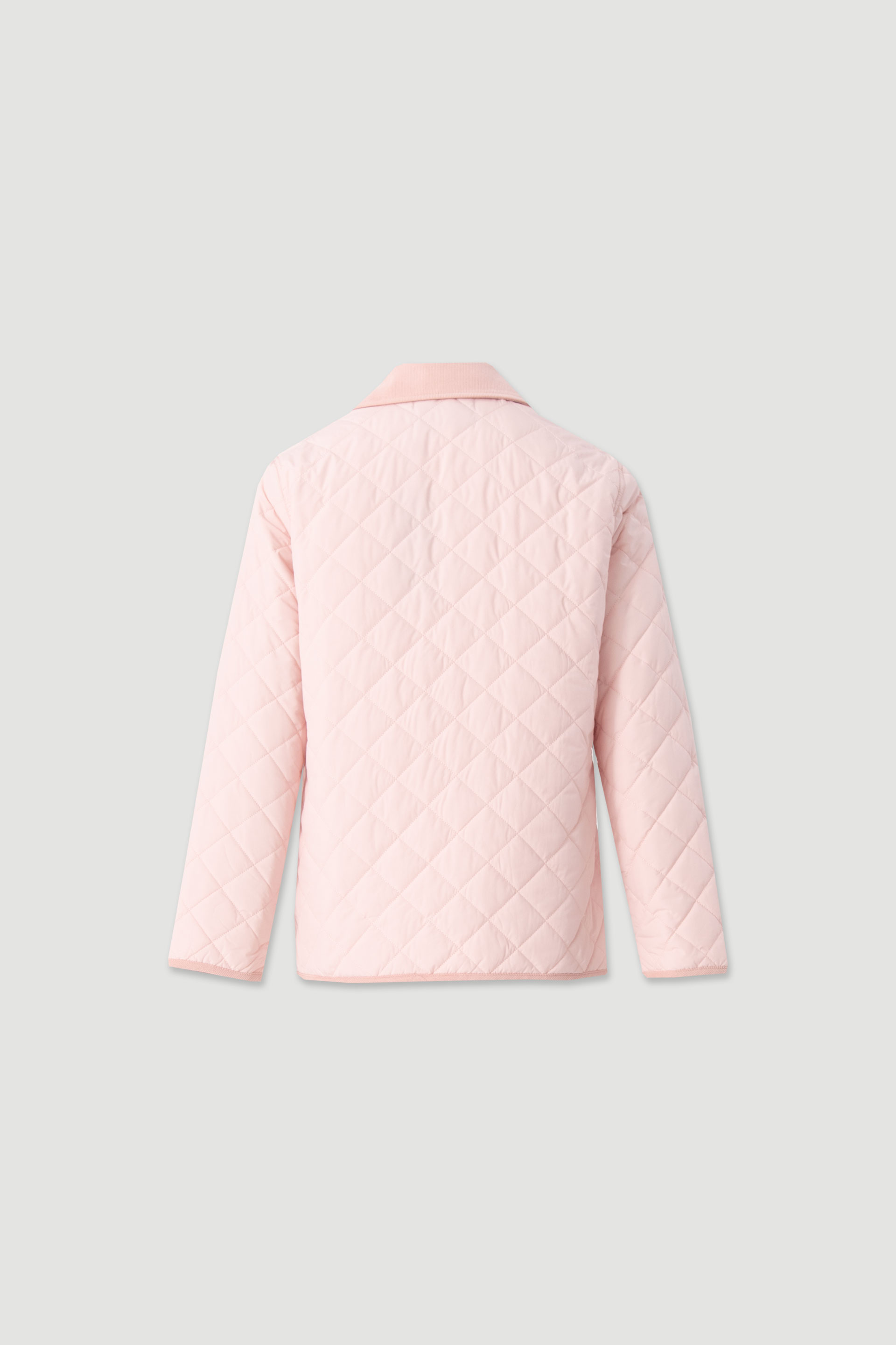 Quilted diamond-pattern parka
