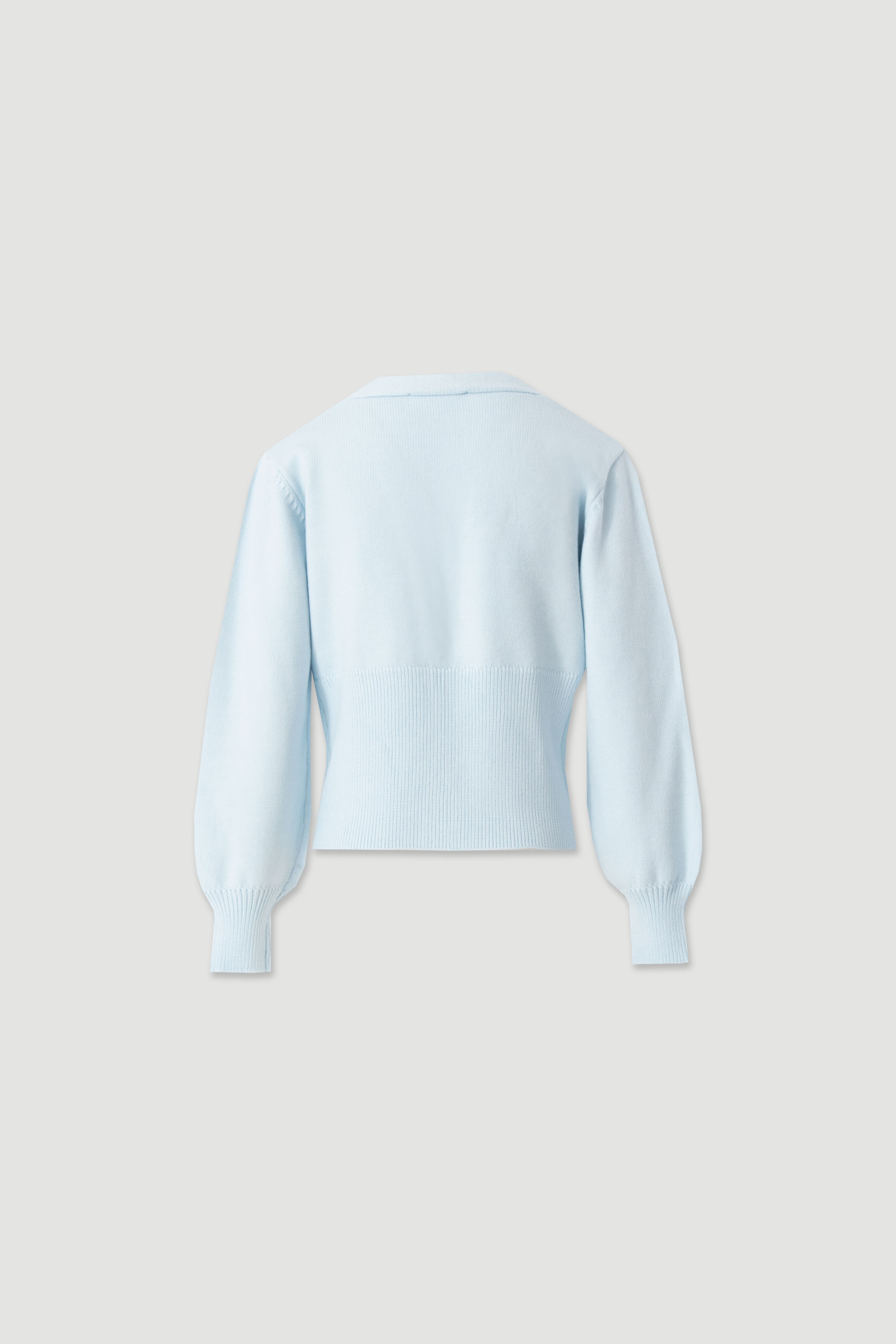 V-neck knit cardigan