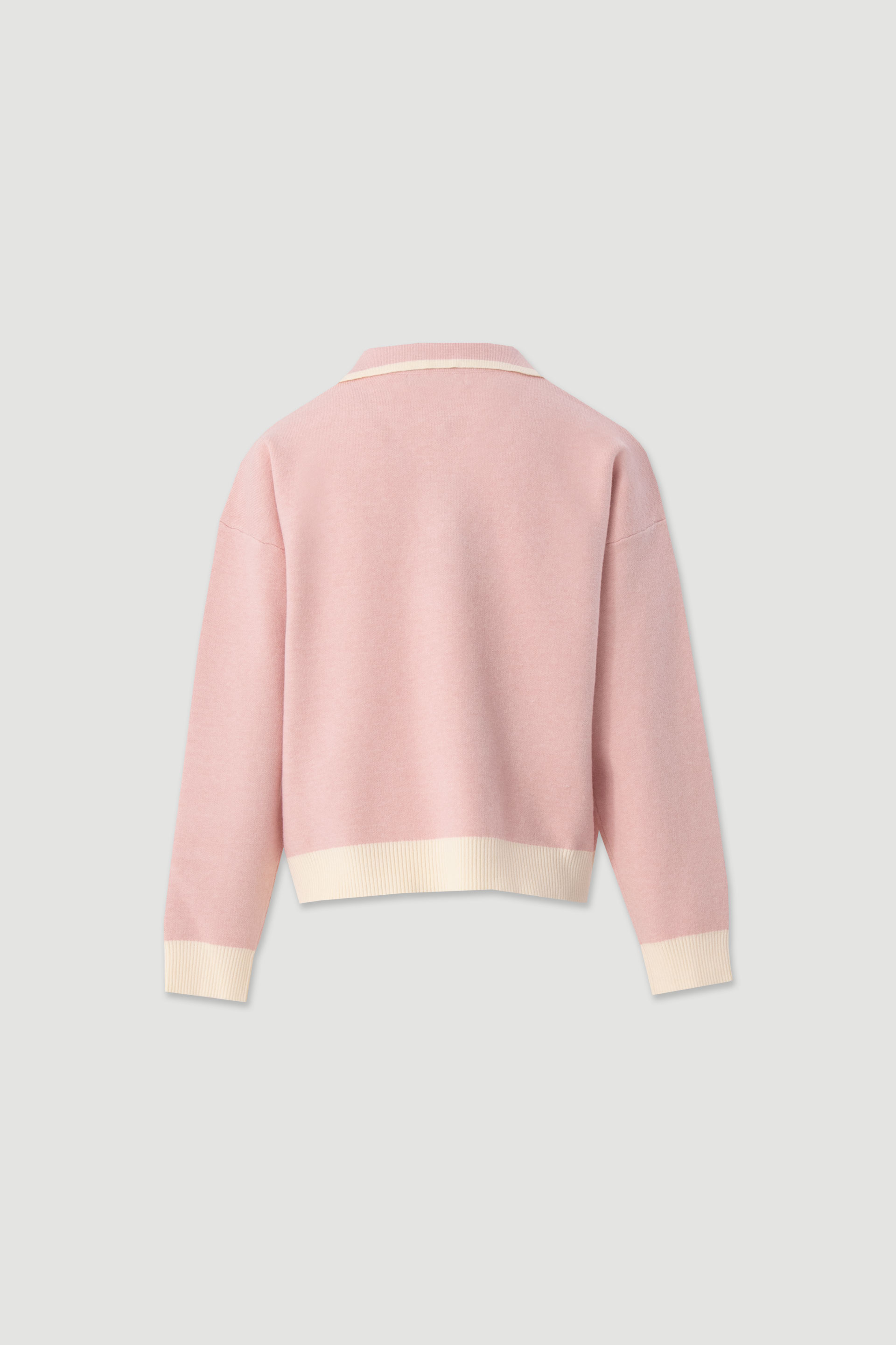 Polo en maille avec détails contrastants