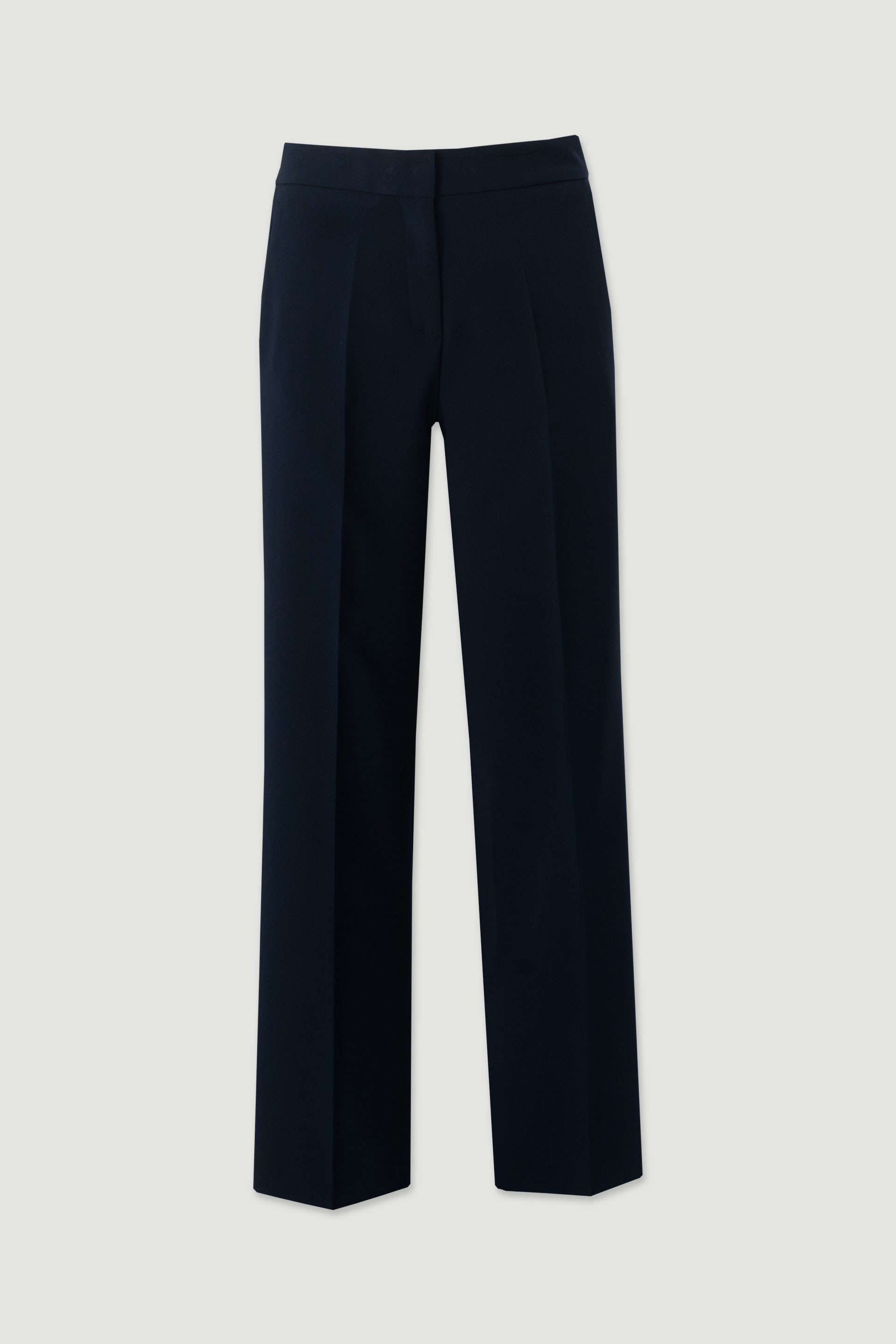 Calça straight com cinto elástico personalizado