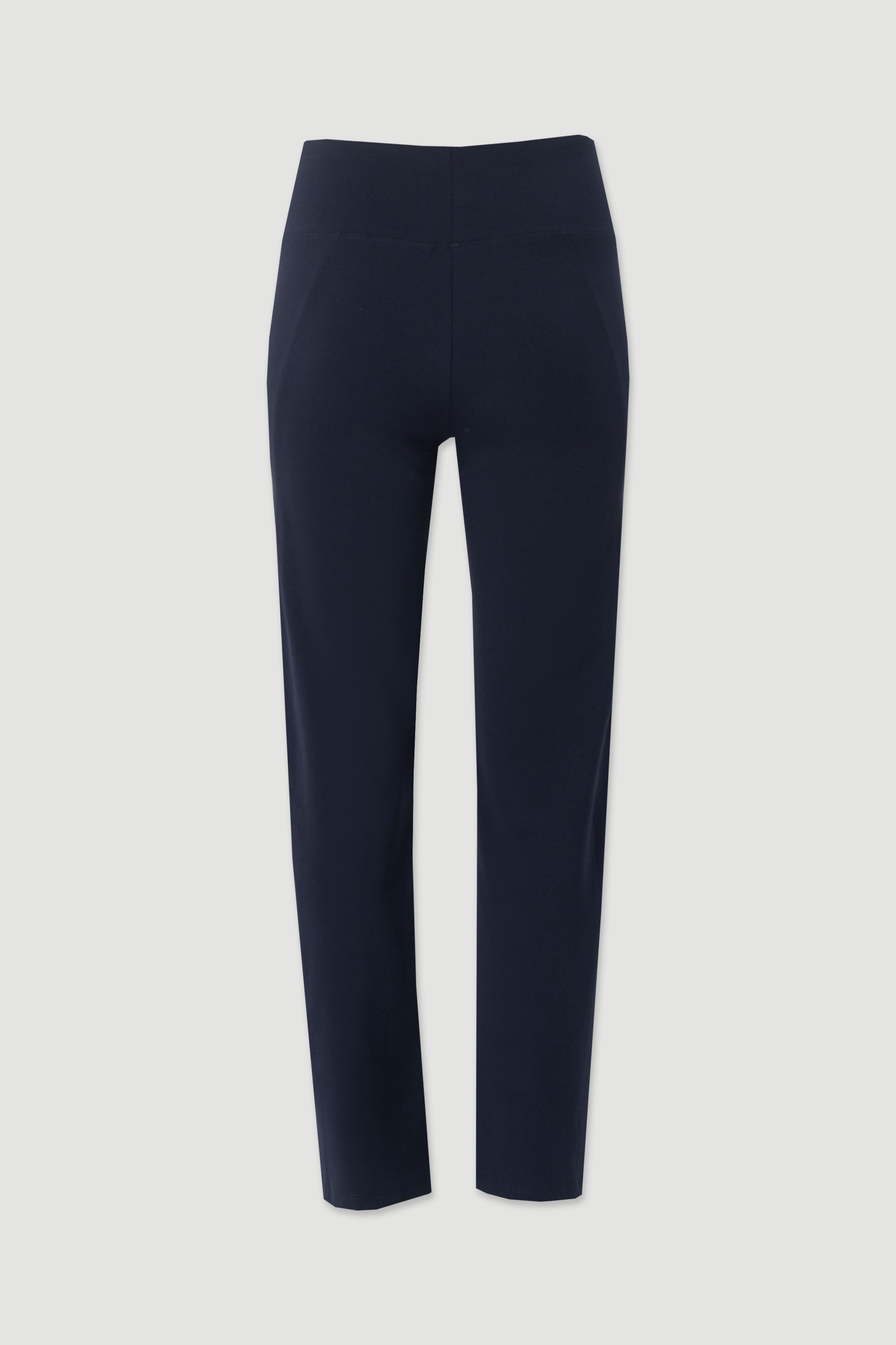 Straight-leg knit trousers