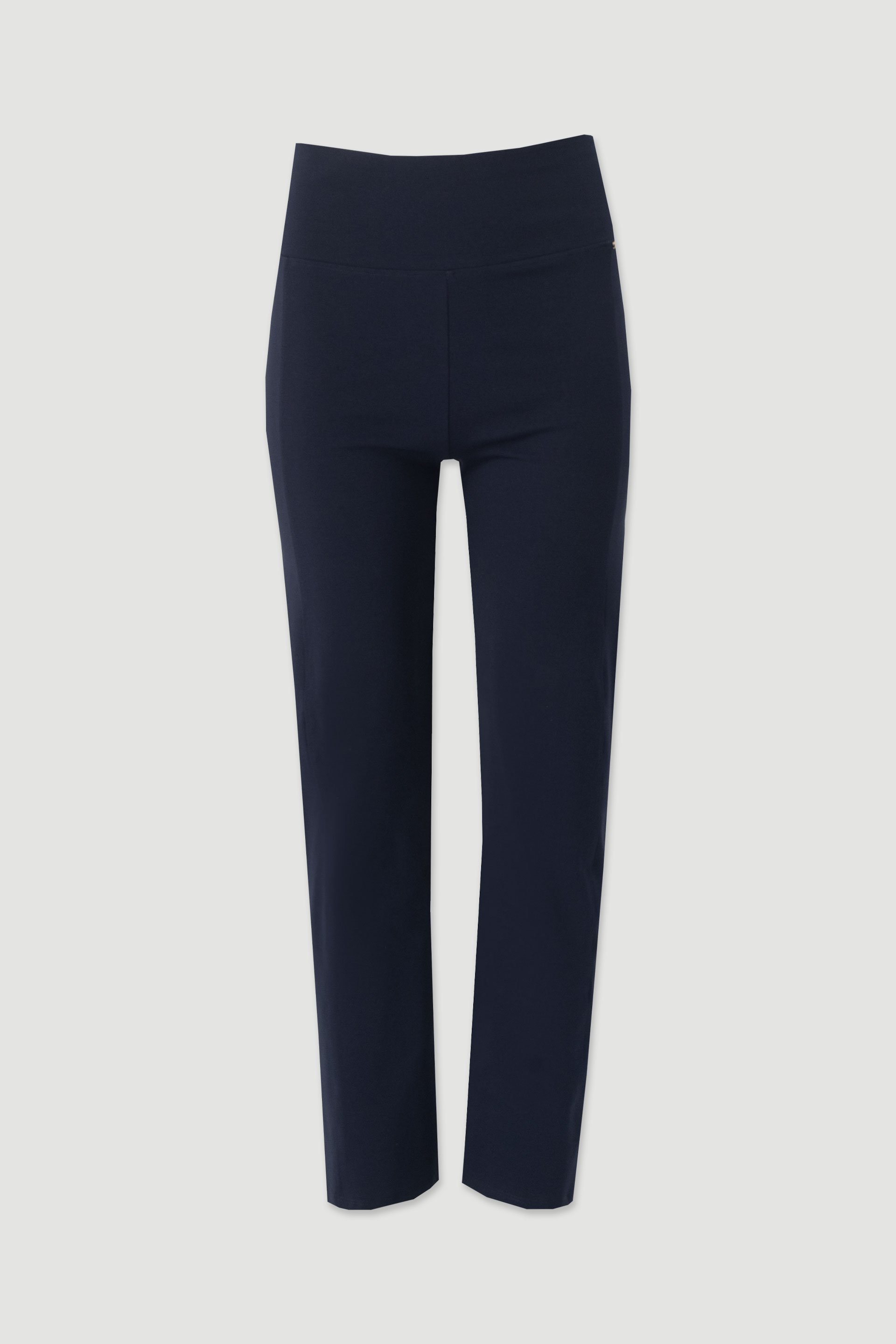 Straight-leg knit trousers